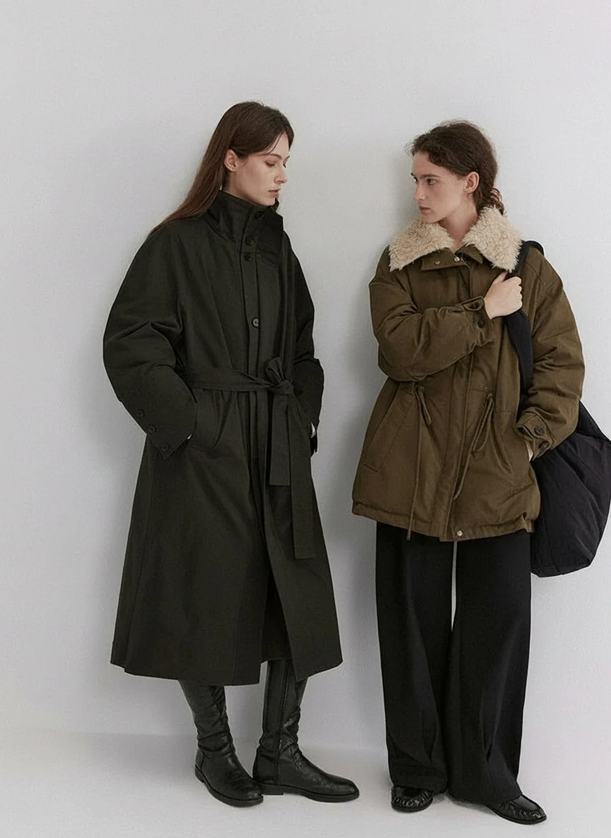 Down Parka with Detachable Faux-Shearling Collar - Image 5