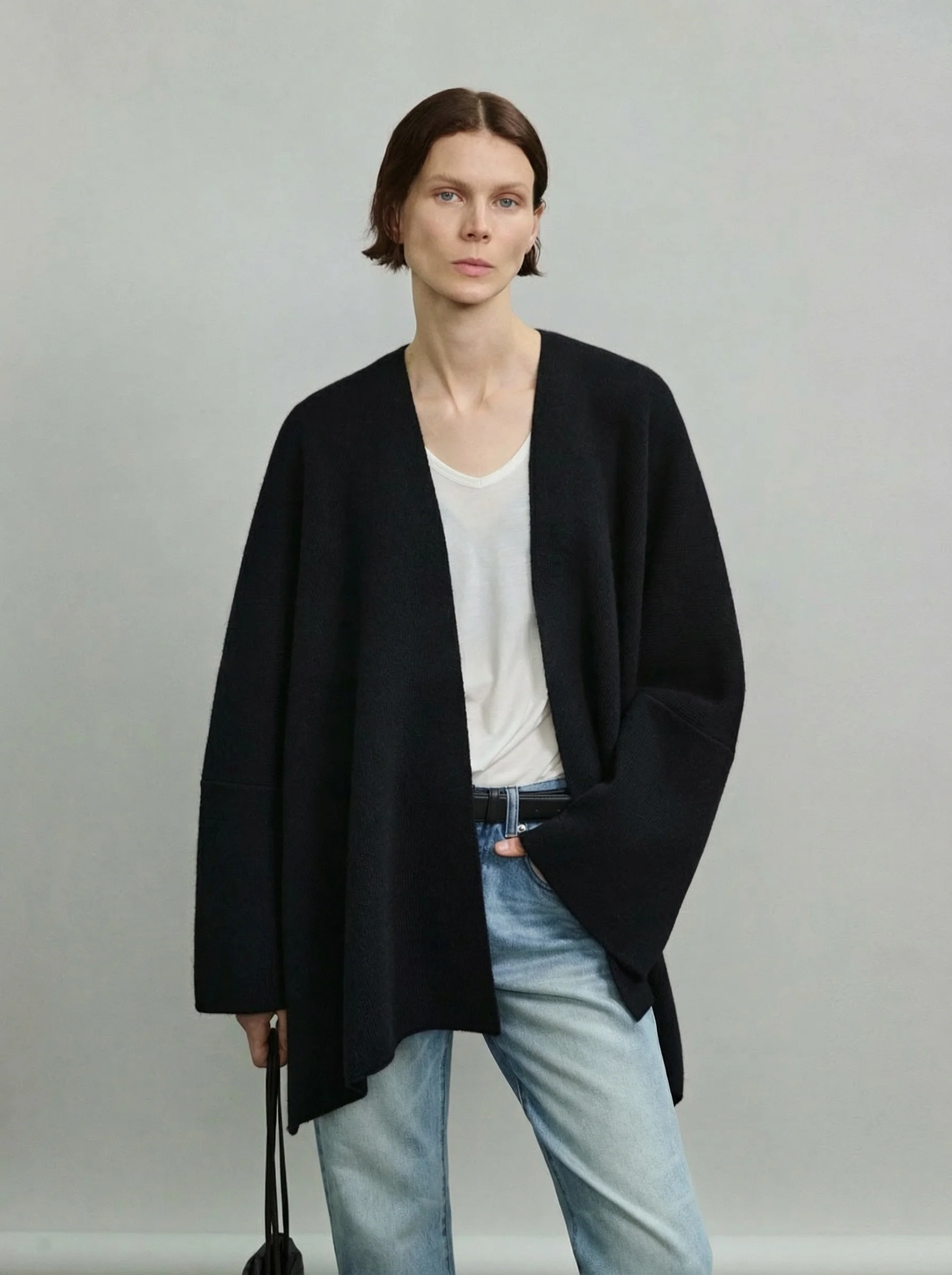 Draped Knit Cardigan - Image 4
