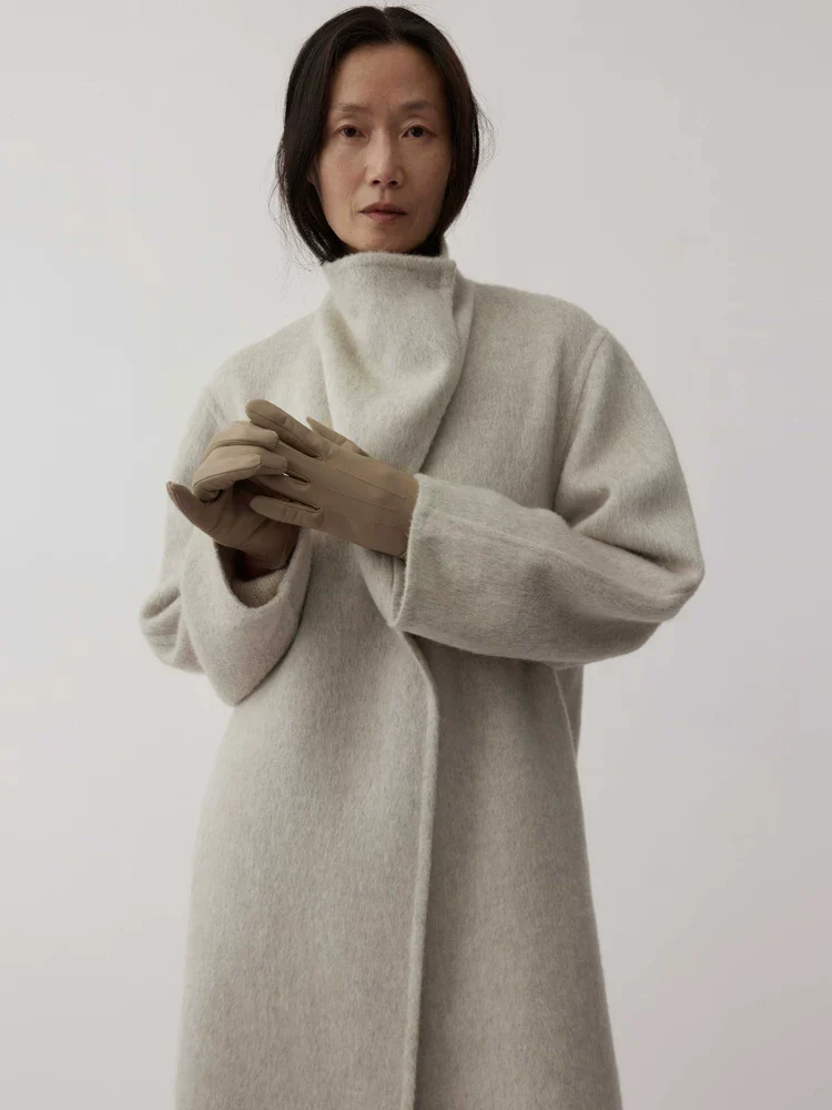 Draped Lapel Coat - Image 2