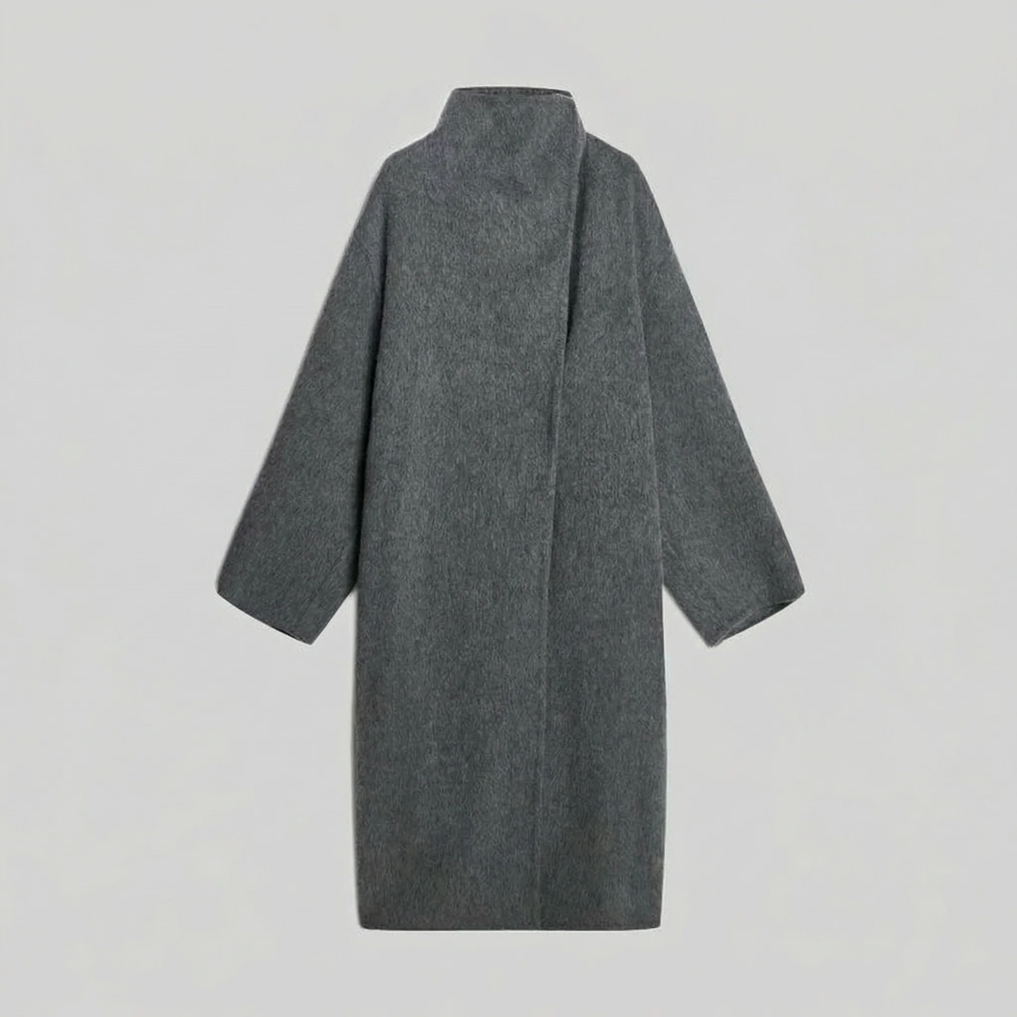 Draped Lapel Coat - Image 7