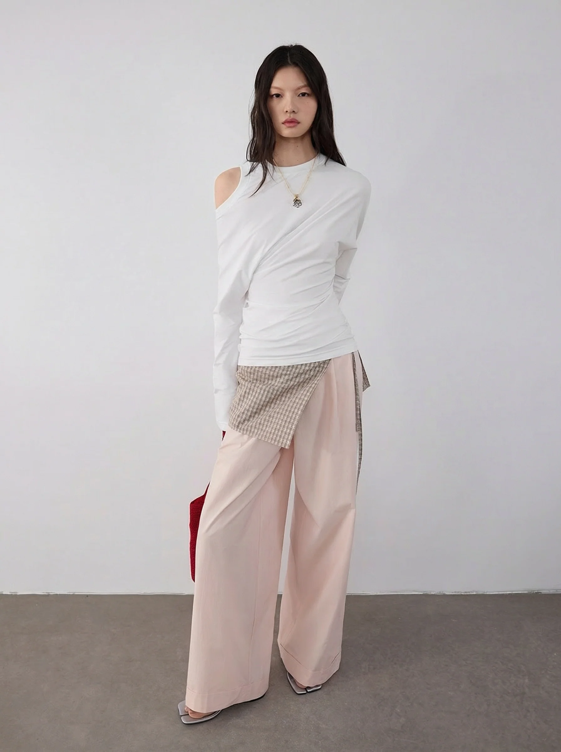 Draped Wide-Leg Trousers - Image 4