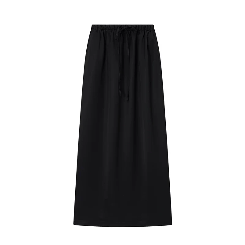 Drawstring Maxi Skirt - Image 6