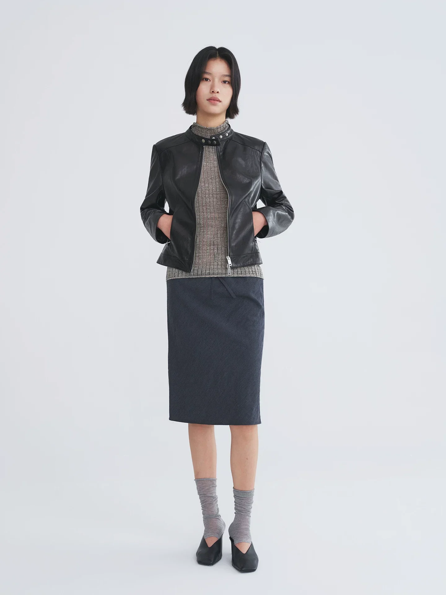 Drawstring Midi Skirt - Image 4
