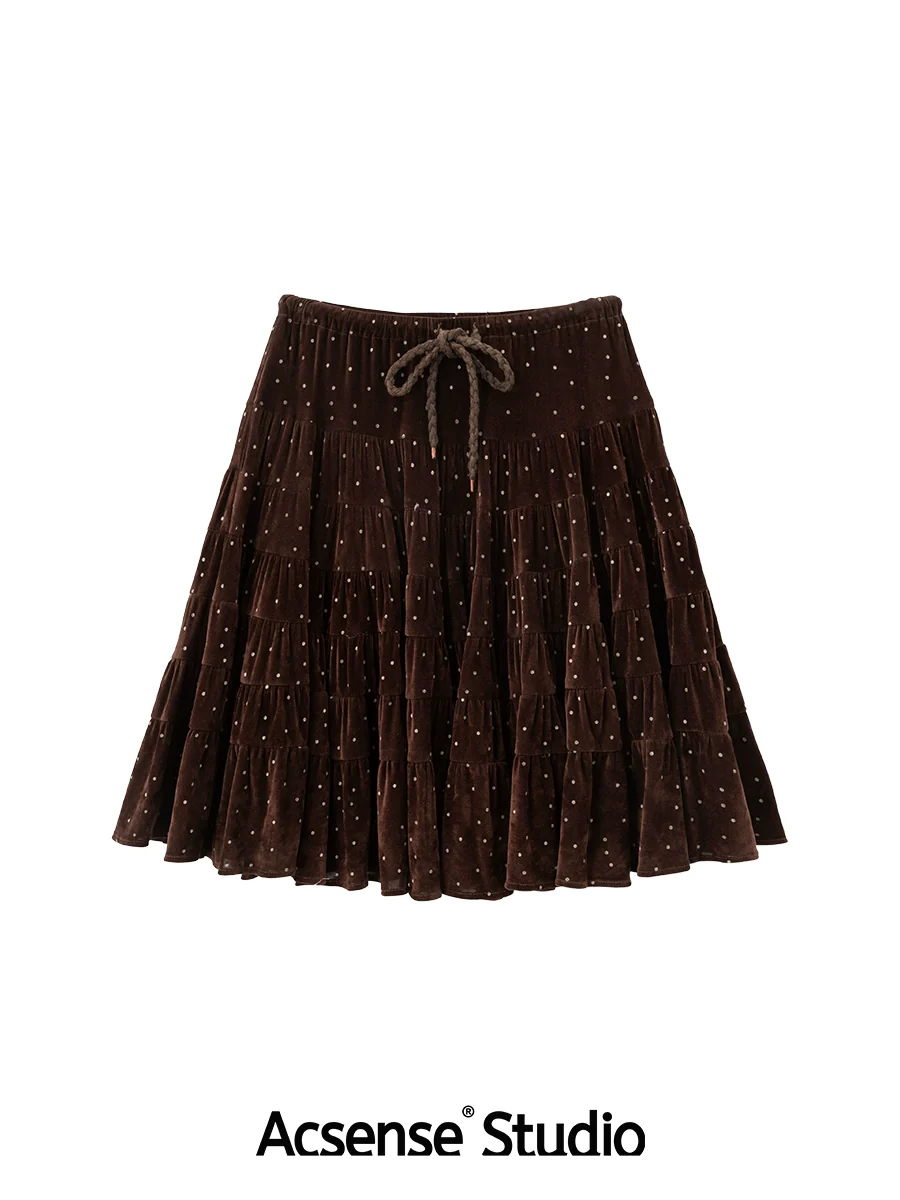 Drawstring Tiered Midi Skirt - Image 7