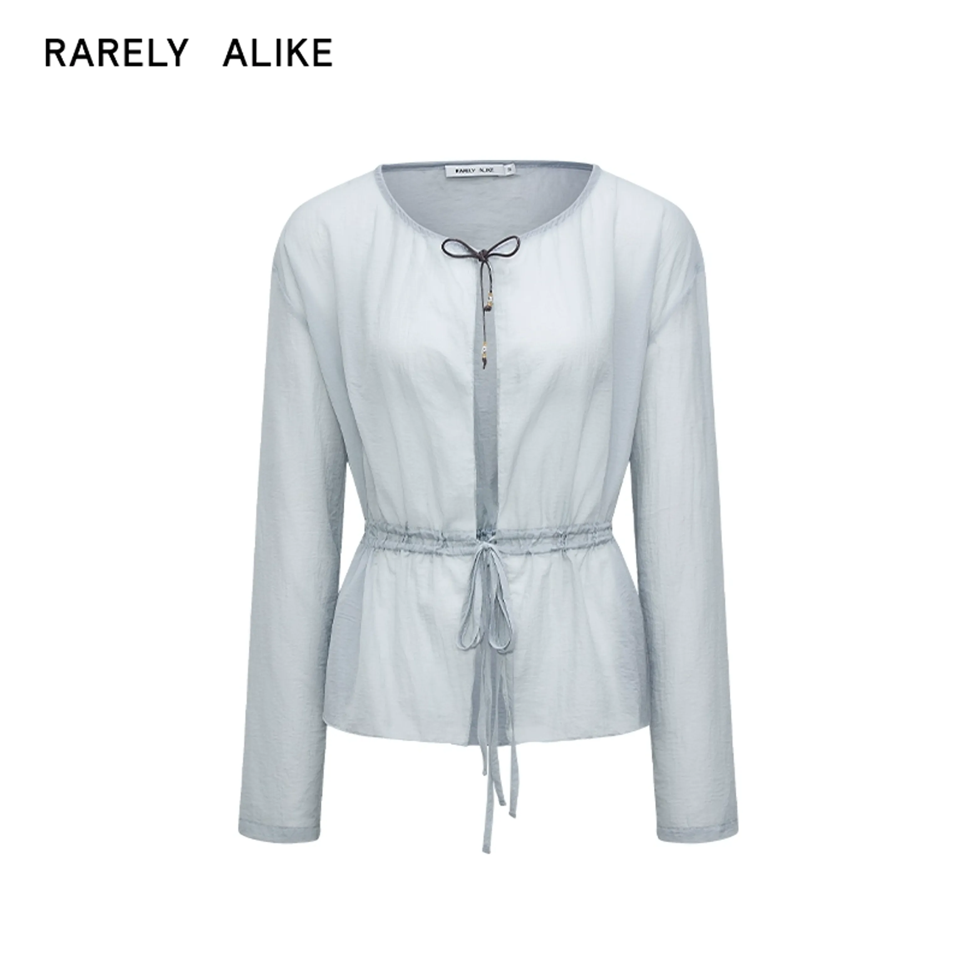 Drawstring Waist Thin Cardigan - Image 7