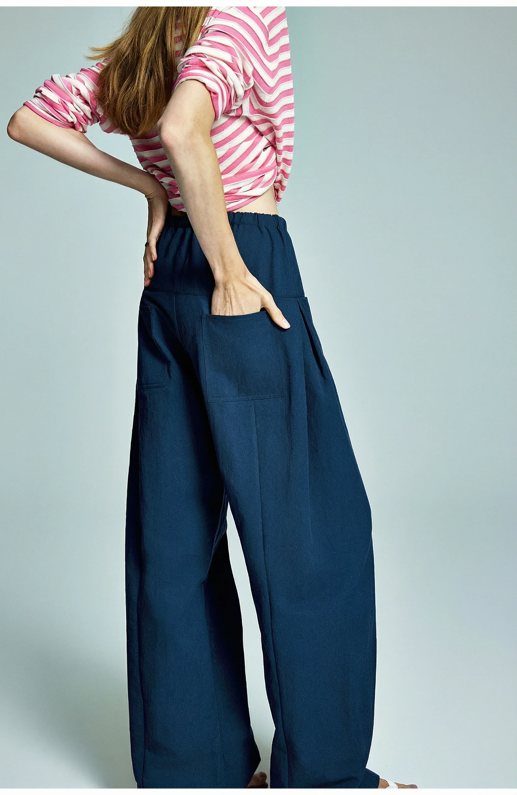Drawstring Wide-Leg Pants - Image 4