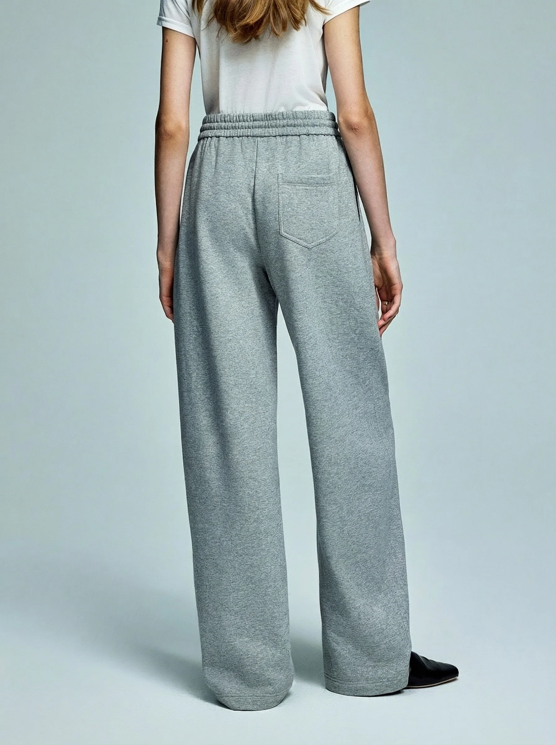 Drawstring Wide-Leg Sweatpants - Image 3