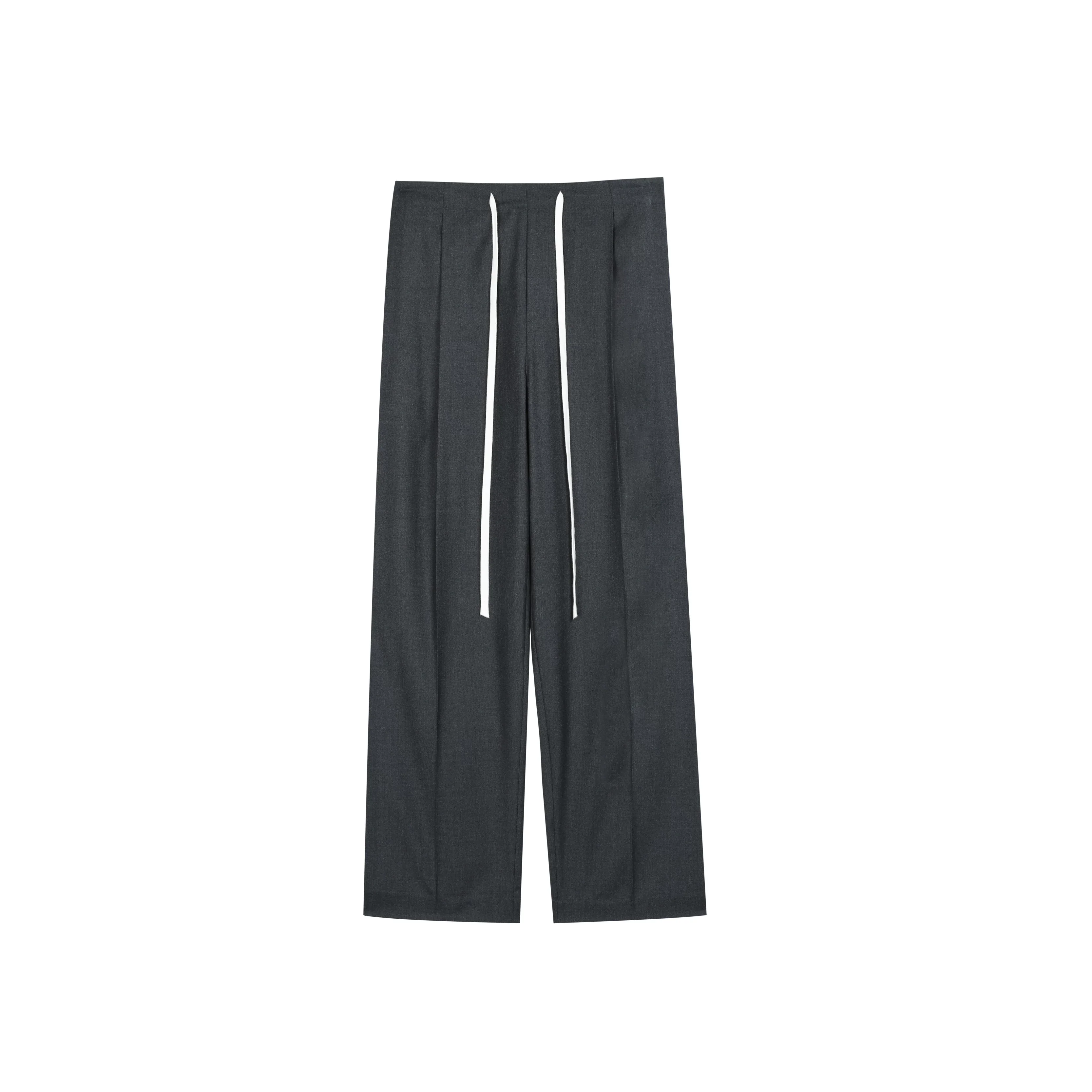 Drawstring Wide-Leg Trousers - Image 3