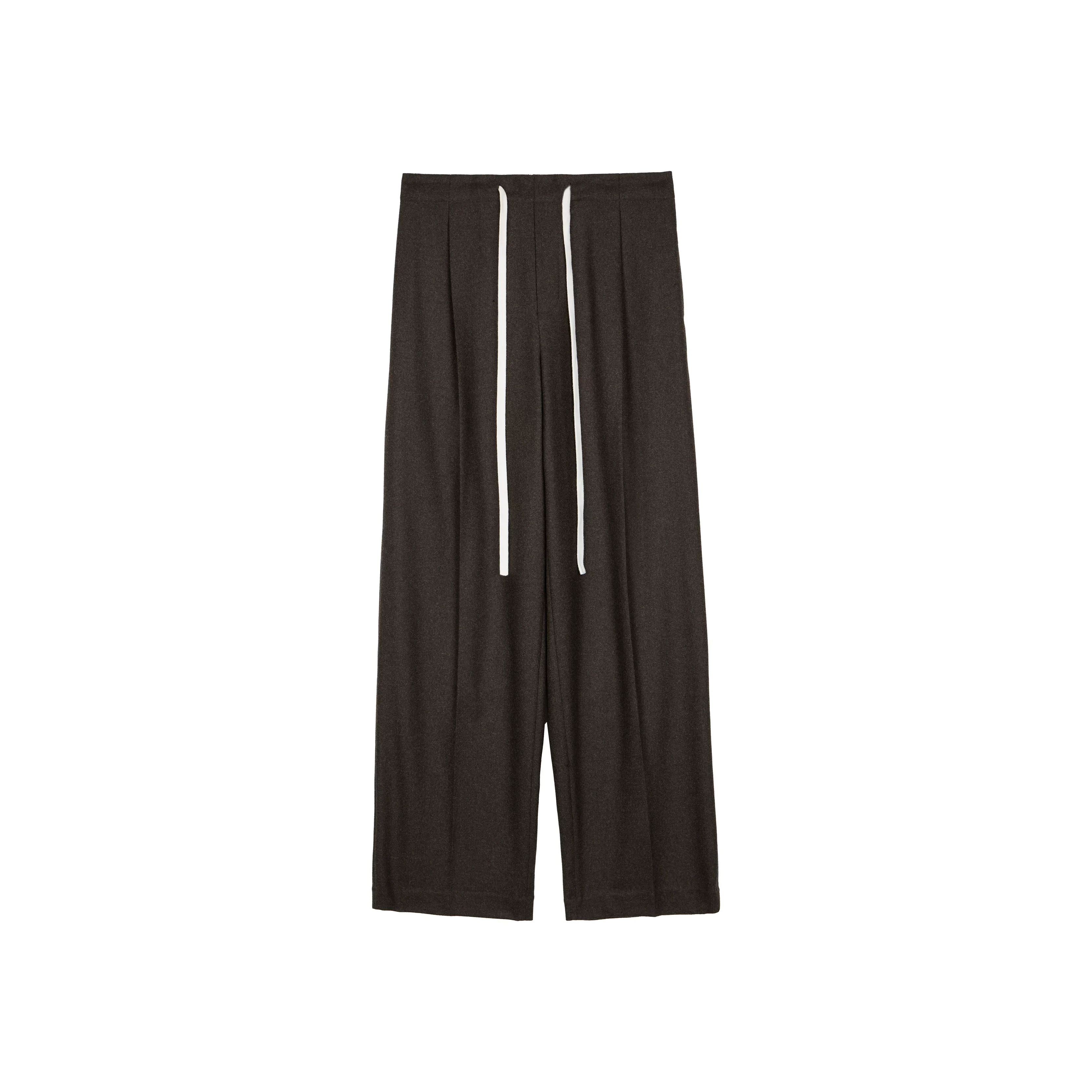 Drawstring Wide-Leg Trousers - Image 4