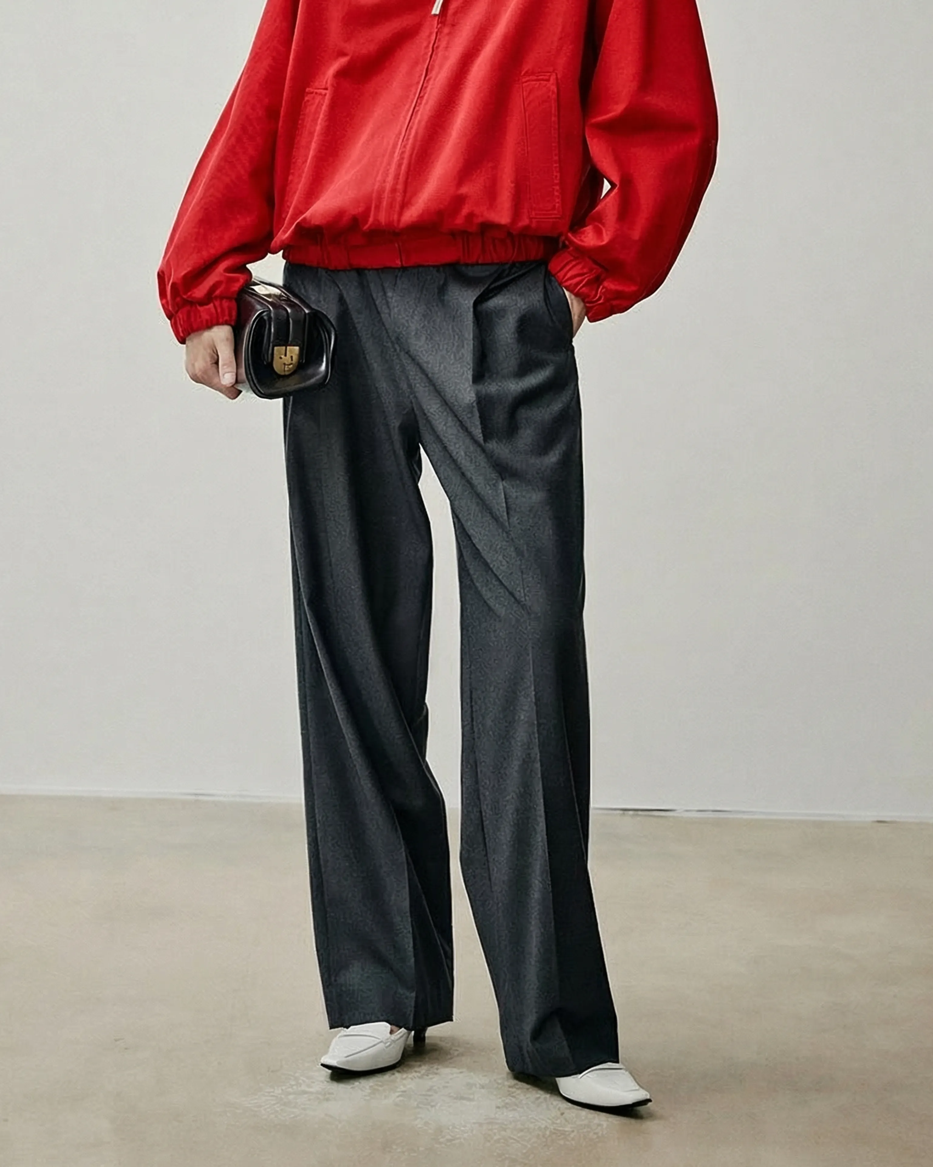 Drawstring Wide-Leg Trousers - Image 9