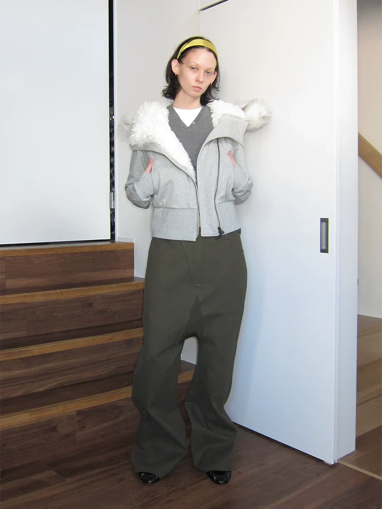 Drop Crotch Flare Overalls - Image 2