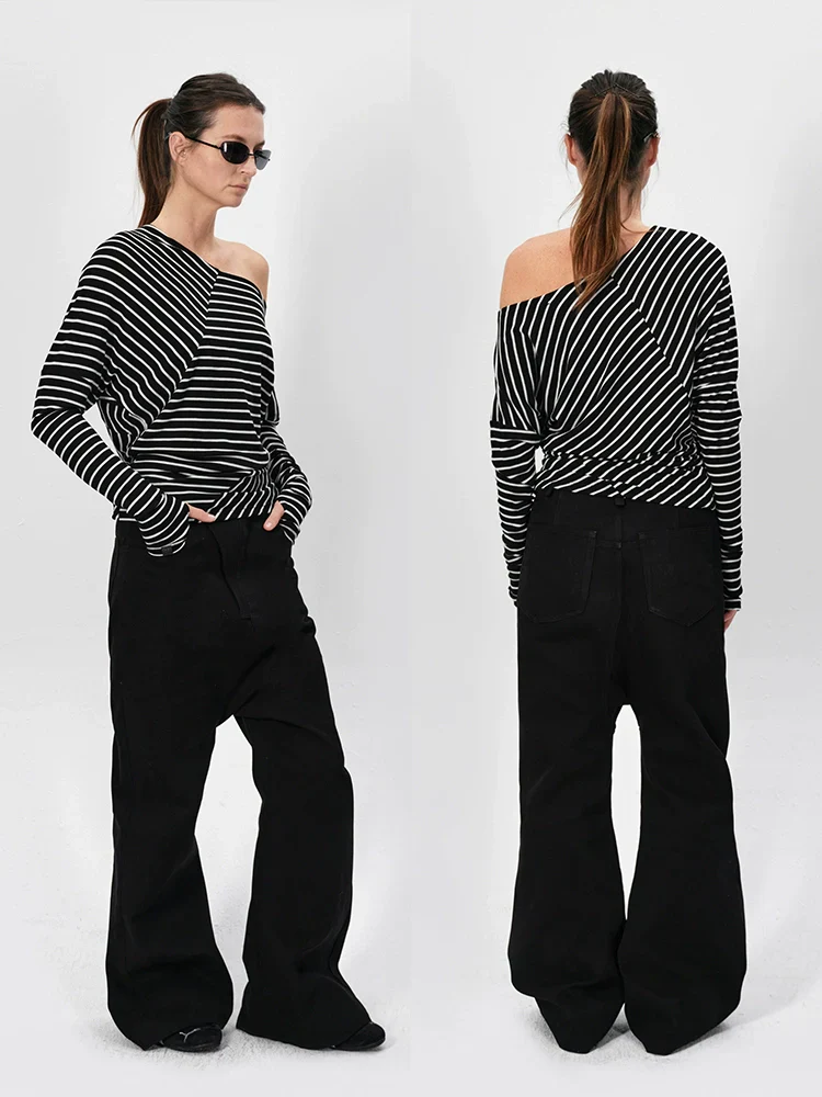 Drop Crotch Flare Overalls - Image 3