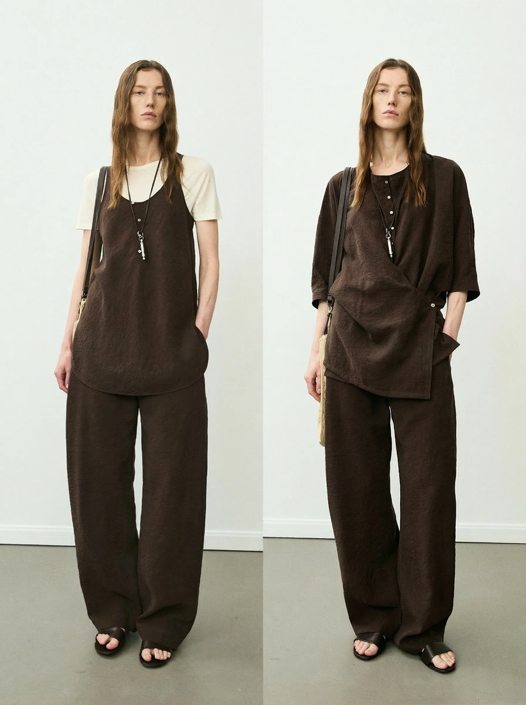 Dry Silk Crepe Three-Piece Set - Image 4