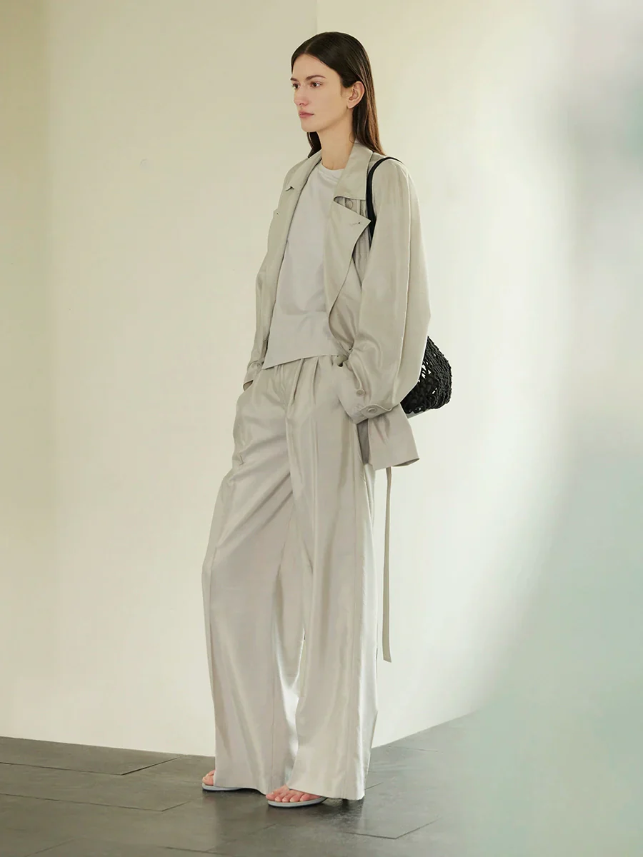 Drysilk Inverted-T Trench Jacket (Mulberry Silk) - Image 2