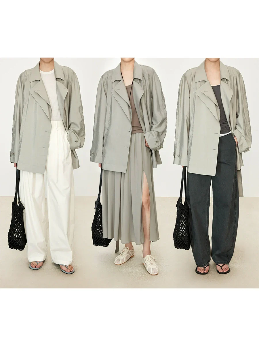 Drysilk Inverted-T Trench Jacket (Mulberry Silk) - Image 4