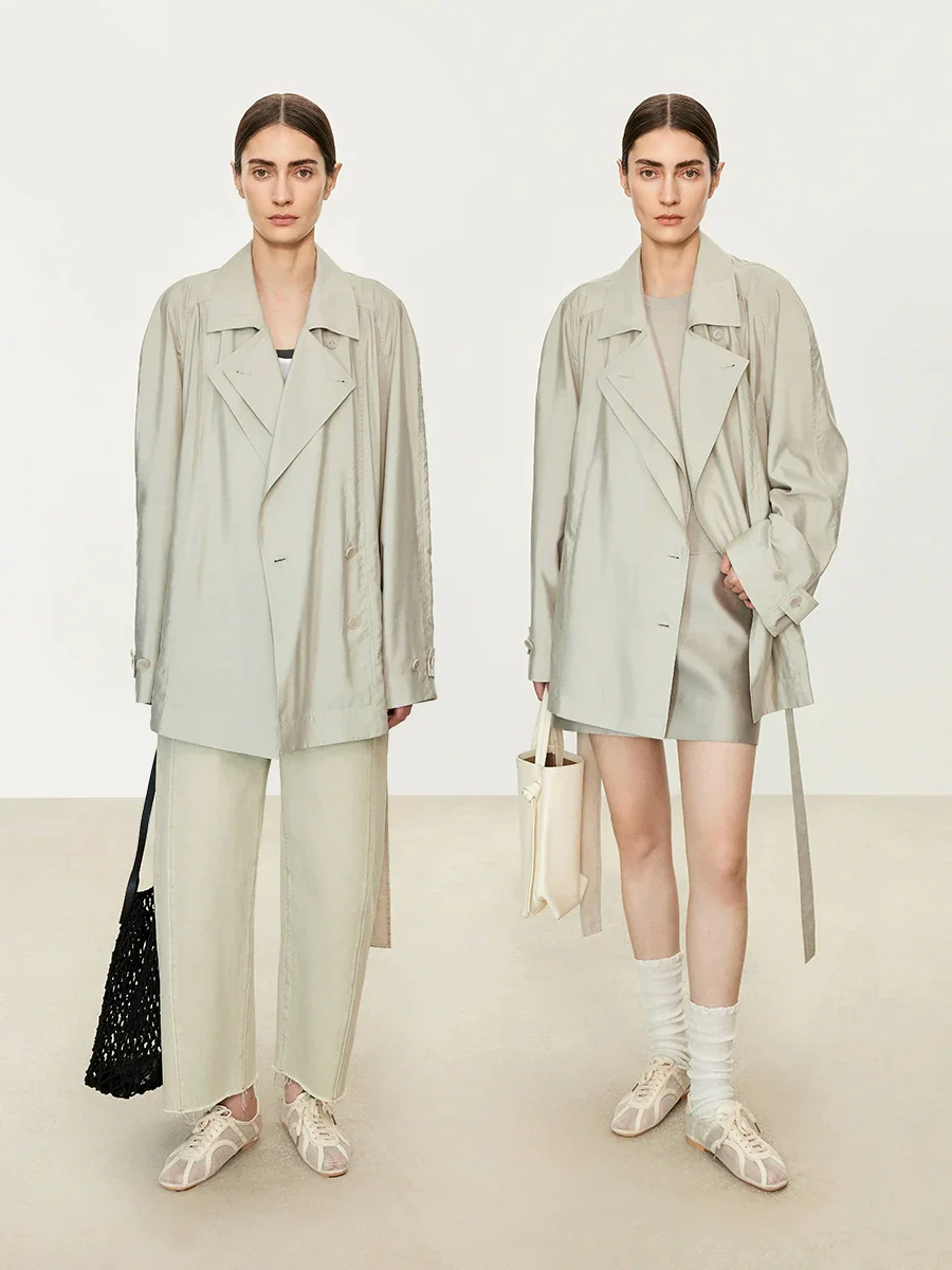 Drysilk Inverted-T Trench Jacket (Mulberry Silk) - Image 5