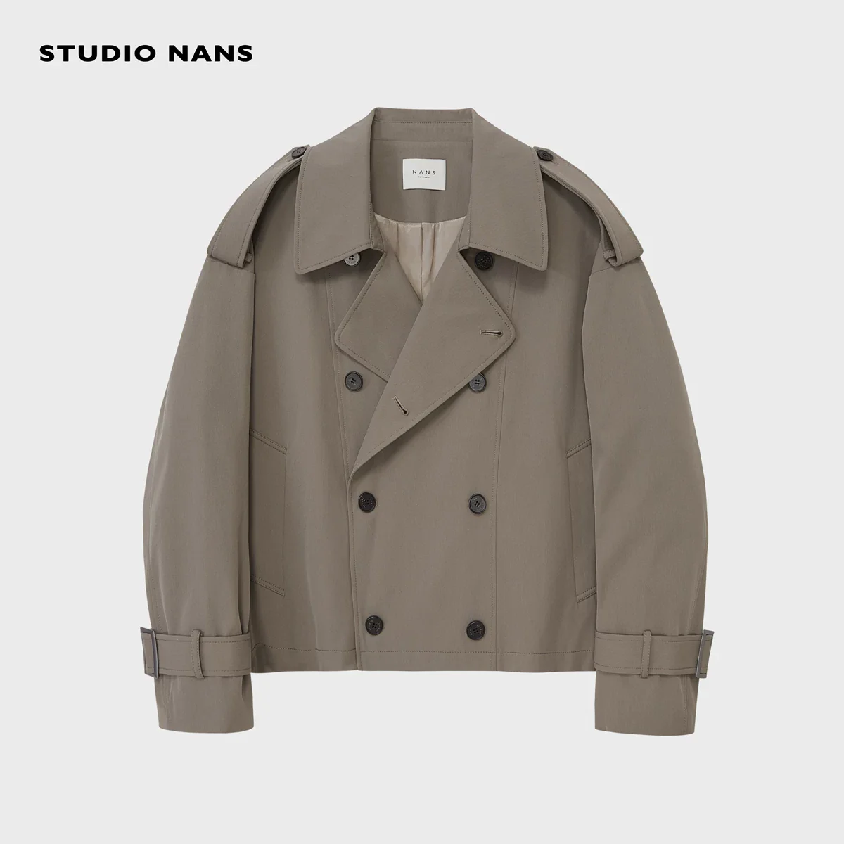 Dual-Length Double-Breasted Trench Coat - Image 8
