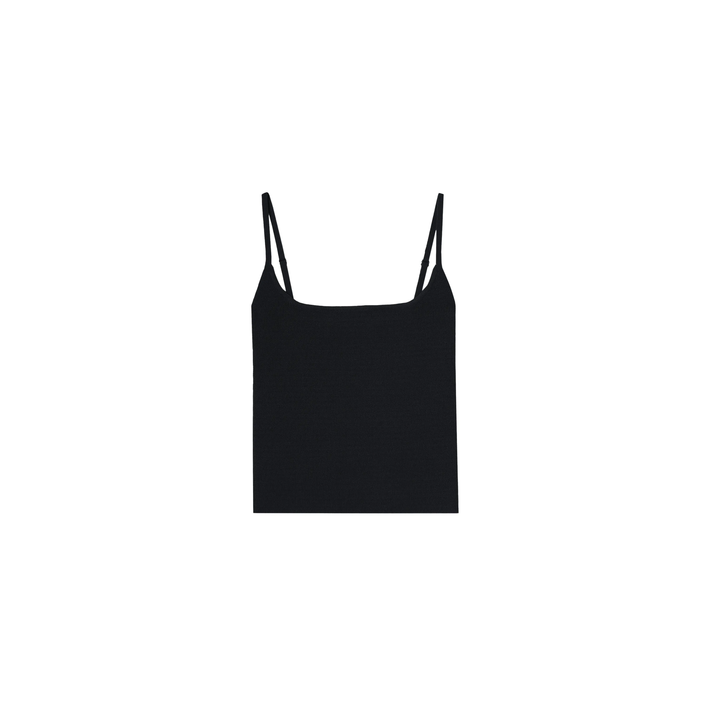 Dual-Neck Ribbed Knit Camisole - Image 5