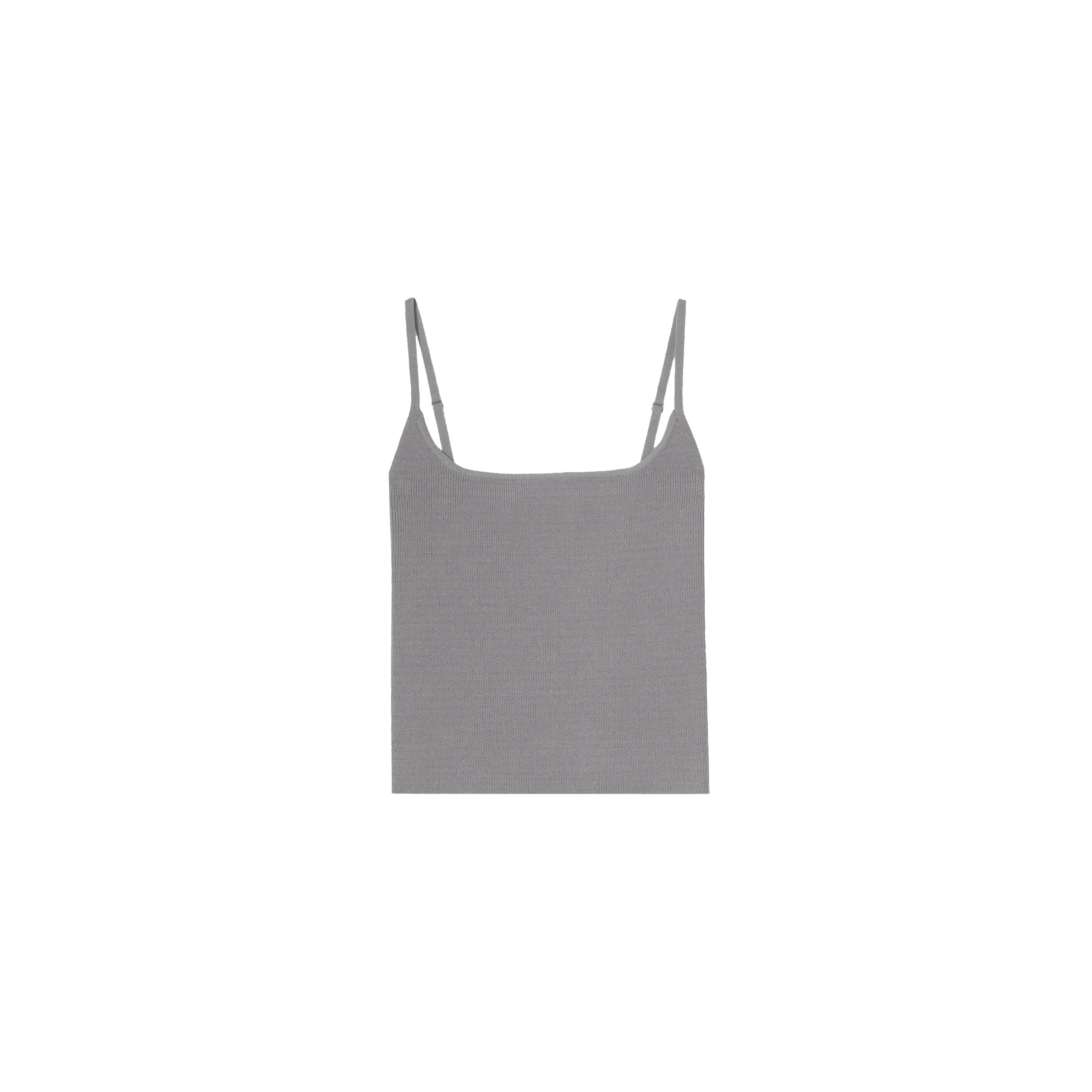 Dual-Neck Ribbed Knit Camisole - Image 6
