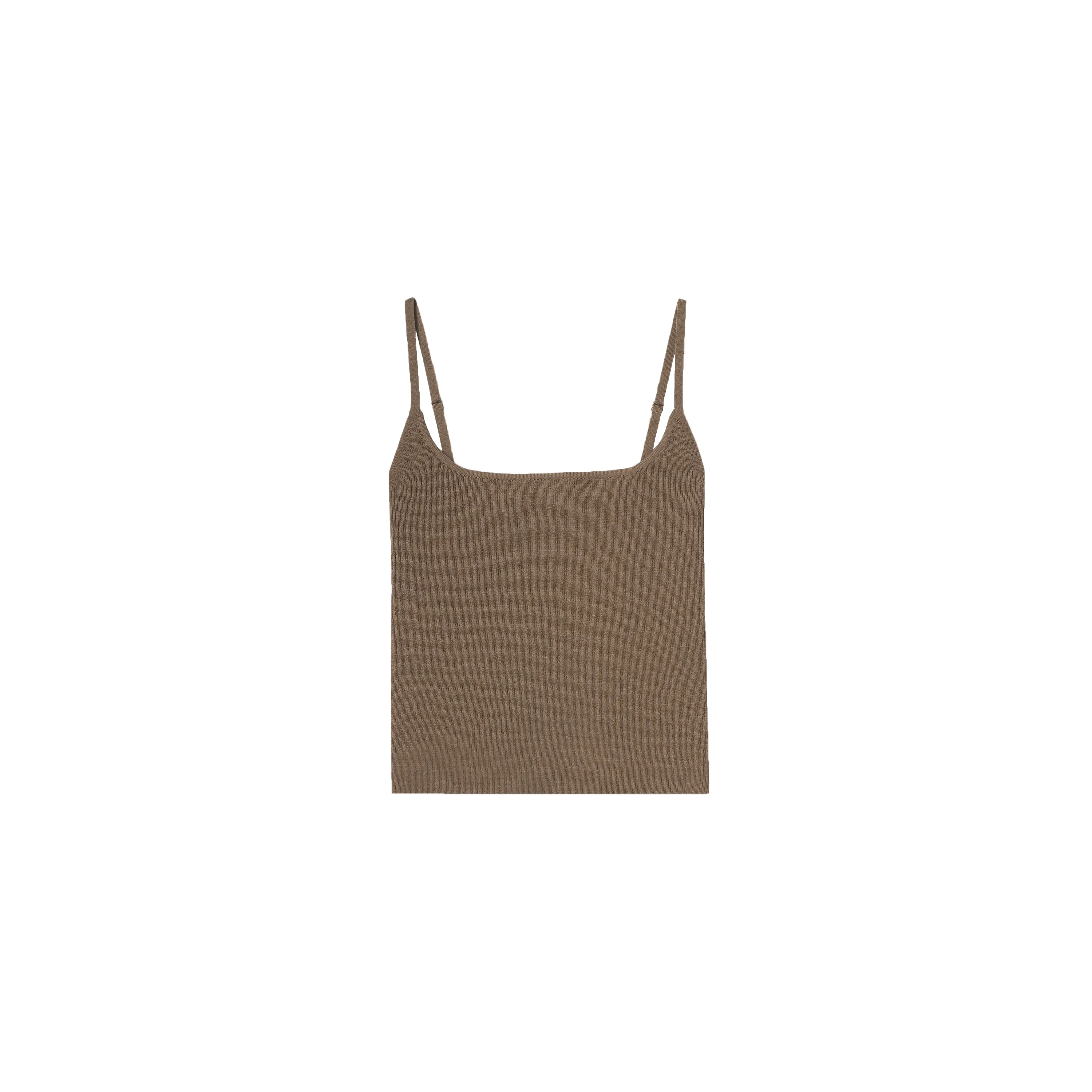 Dual-Neck Ribbed Knit Camisole - Image 7
