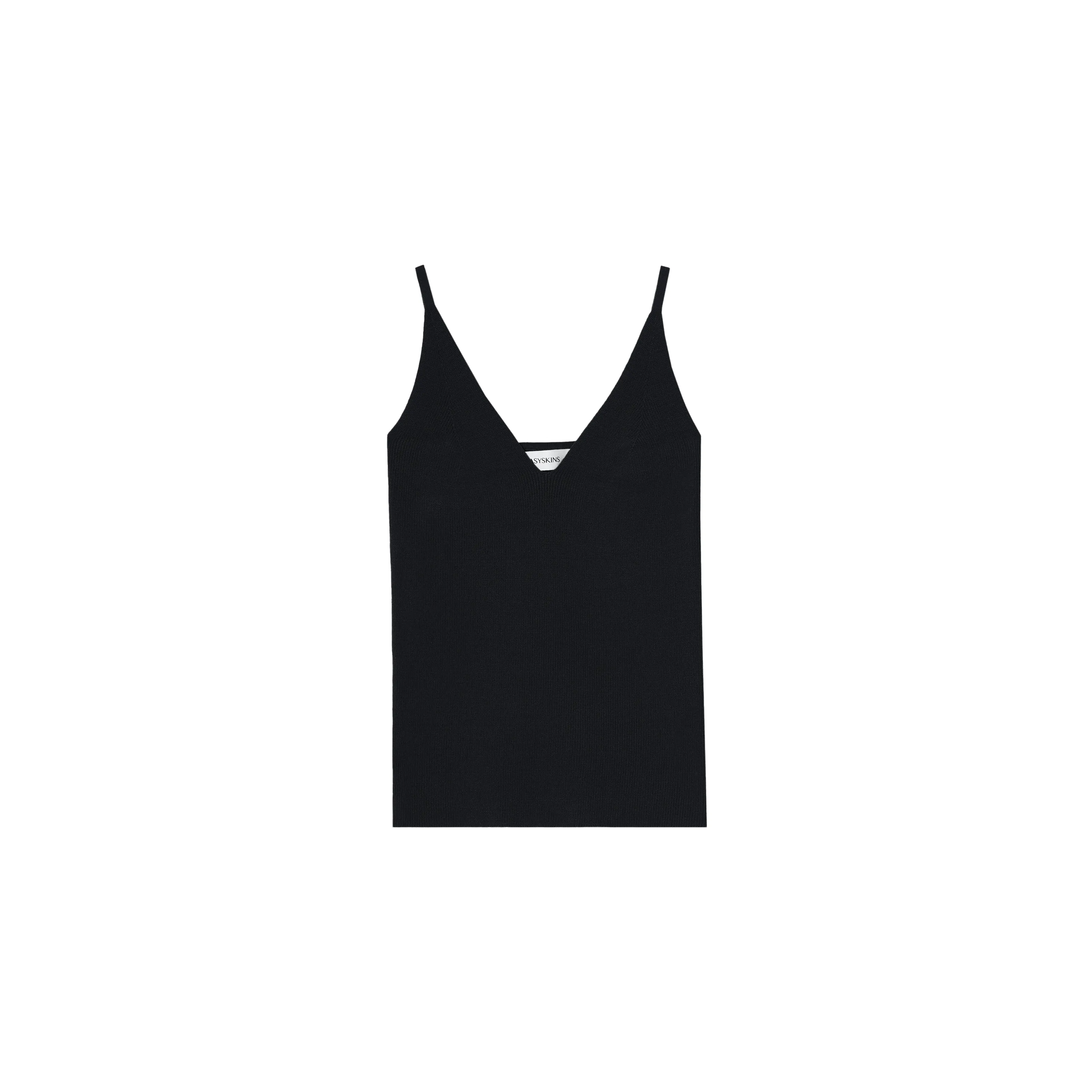 Dual-Neck Ribbed Knit Camisole - Image 8