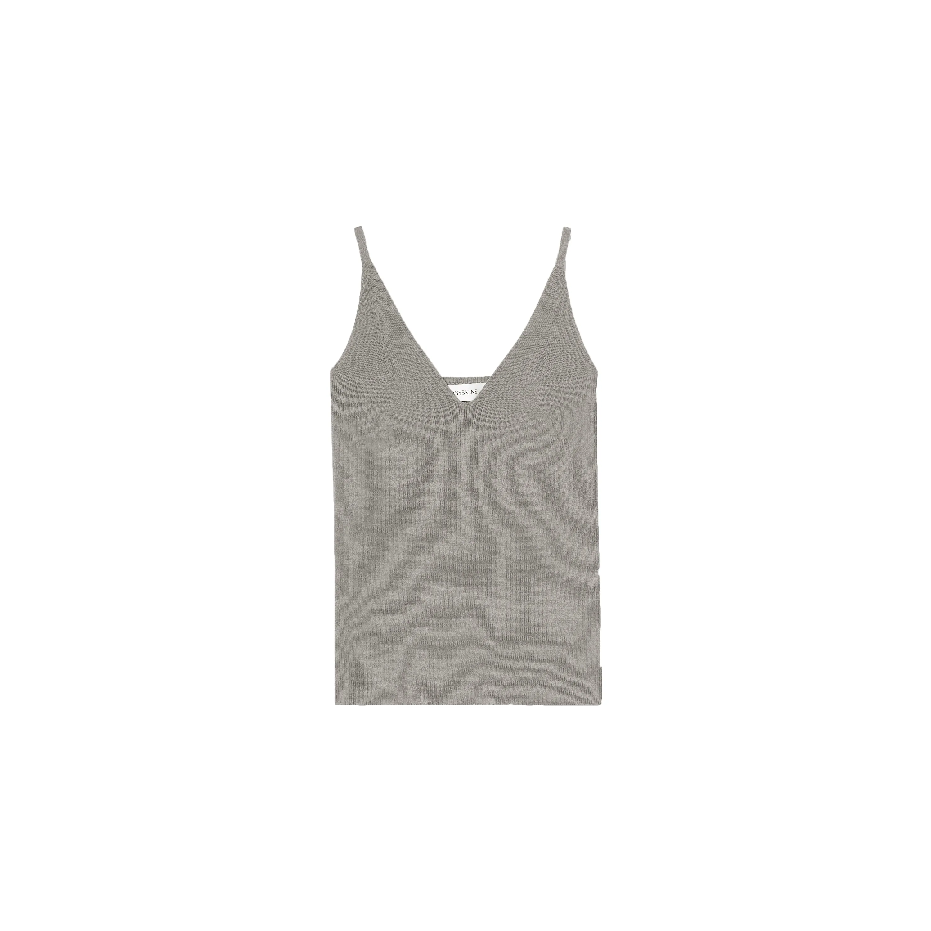 Dual-Neck Ribbed Knit Camisole - Image 9