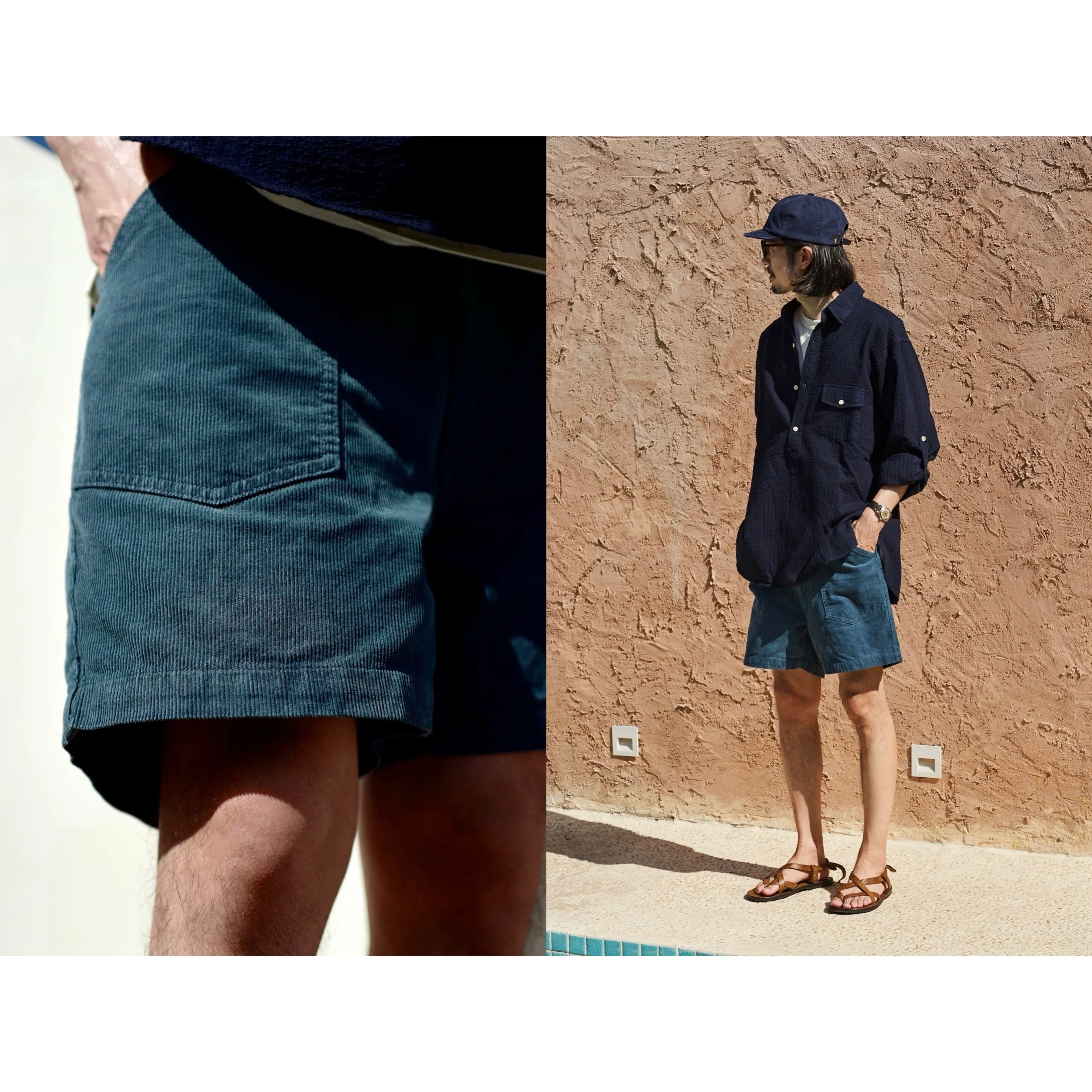 Dyed Corduroy Shorts - Image 2