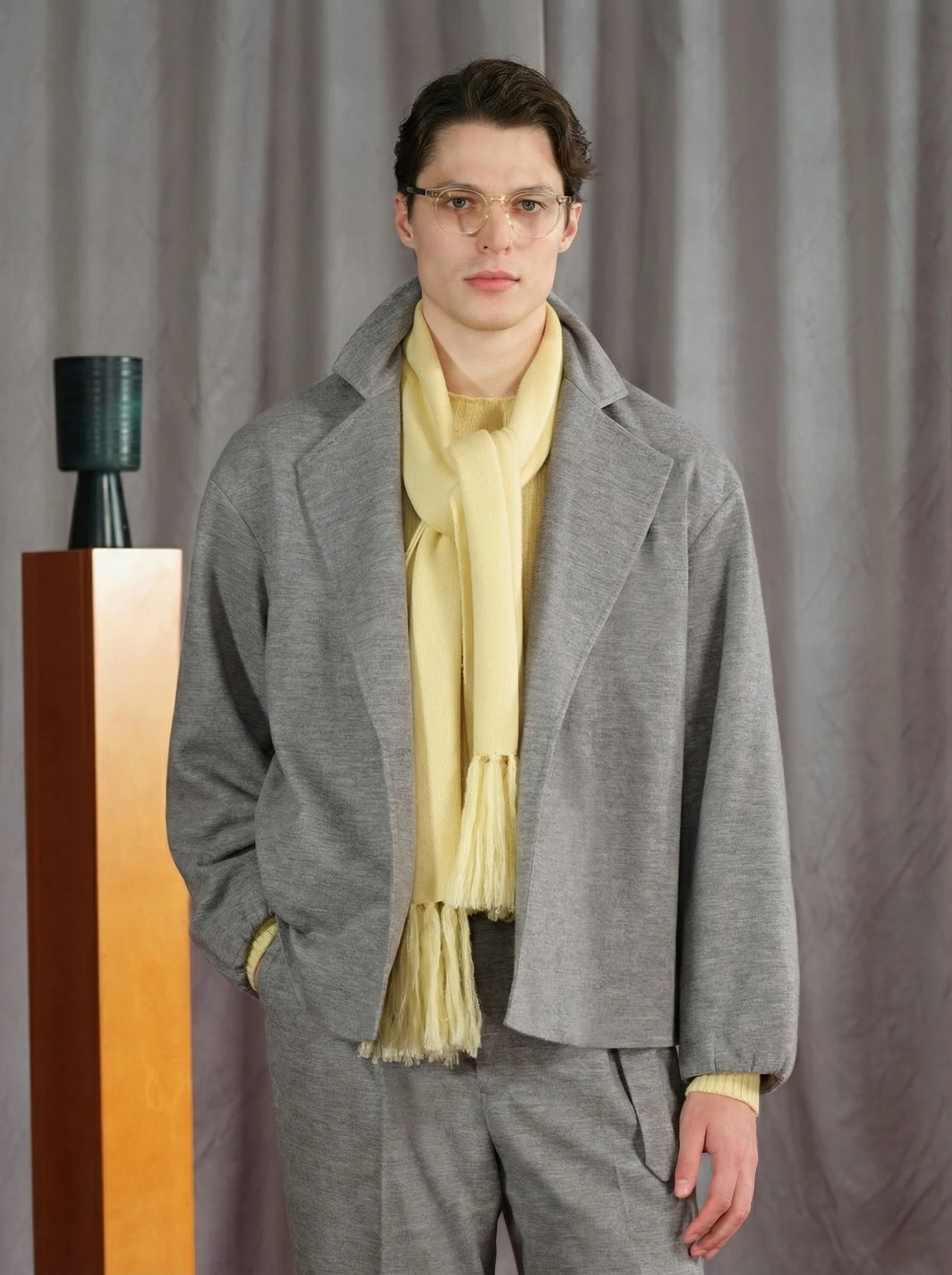 Easy-Care Wool Knit Unstructured Blazer - Image 7