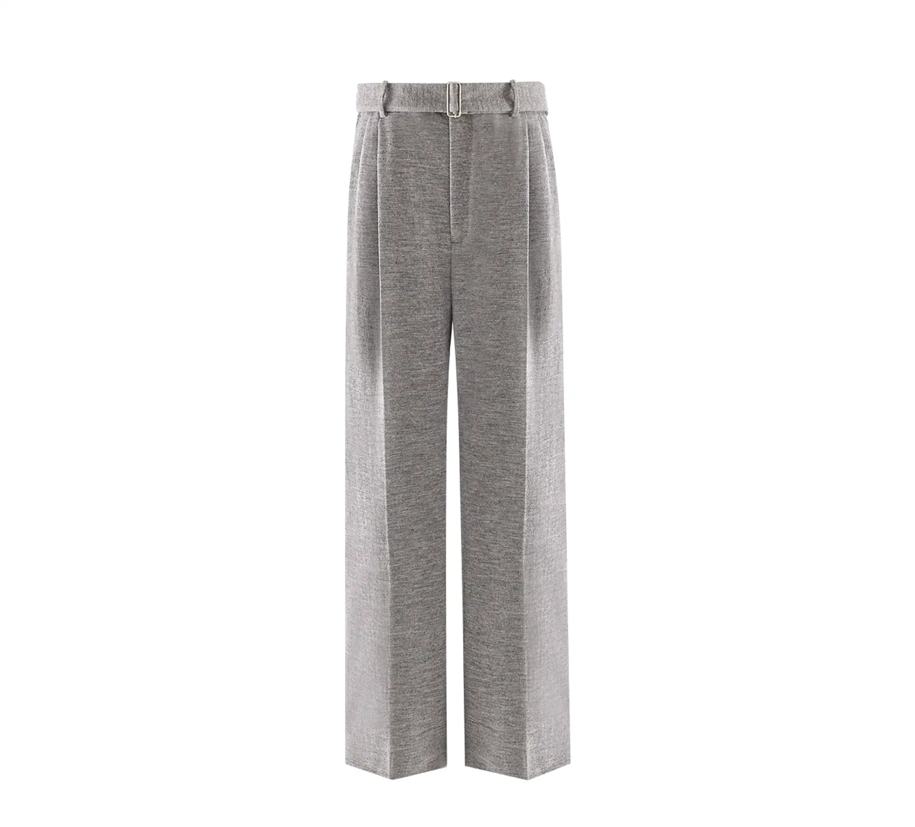 Easy-Care Wool Pleated Trousers - Image 3