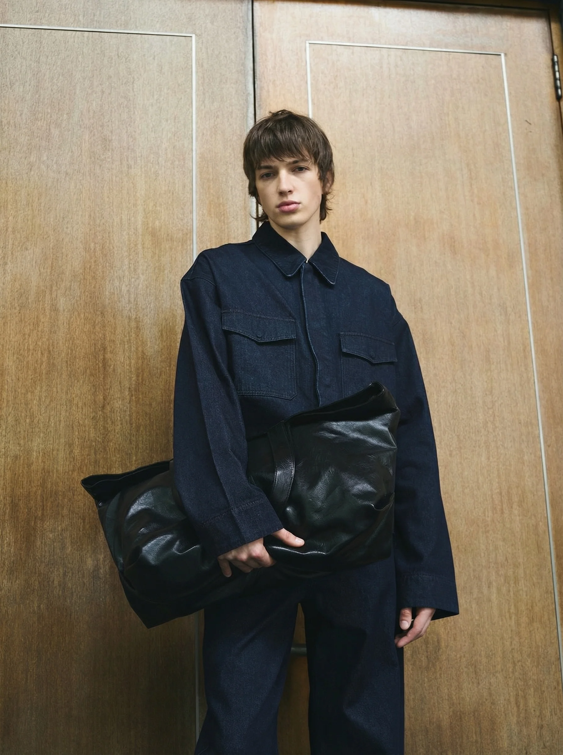 Edgar Cropped Indigo Denim Jacket - Image 6