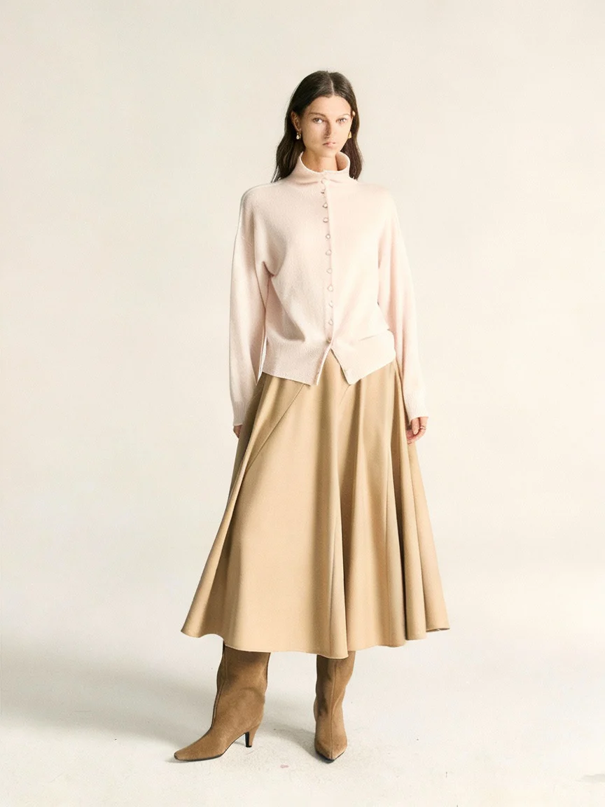 Eight-Panel A-Line Midi Skirt - Image 4
