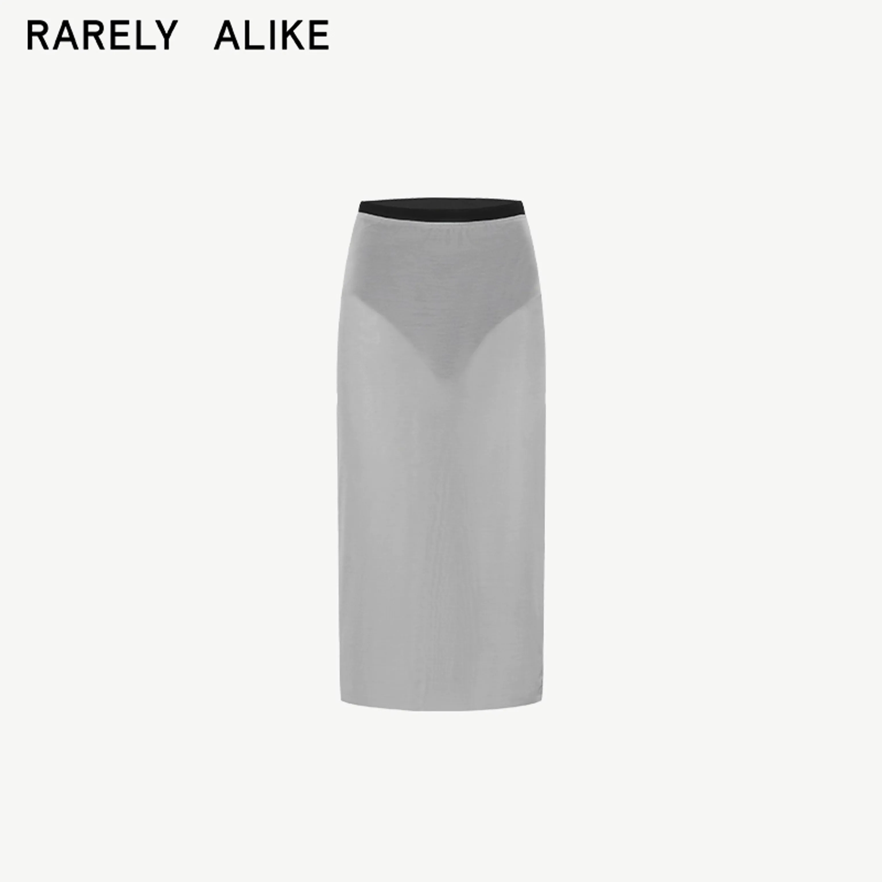 Elastic Mesh Midi Skirt - Image 6