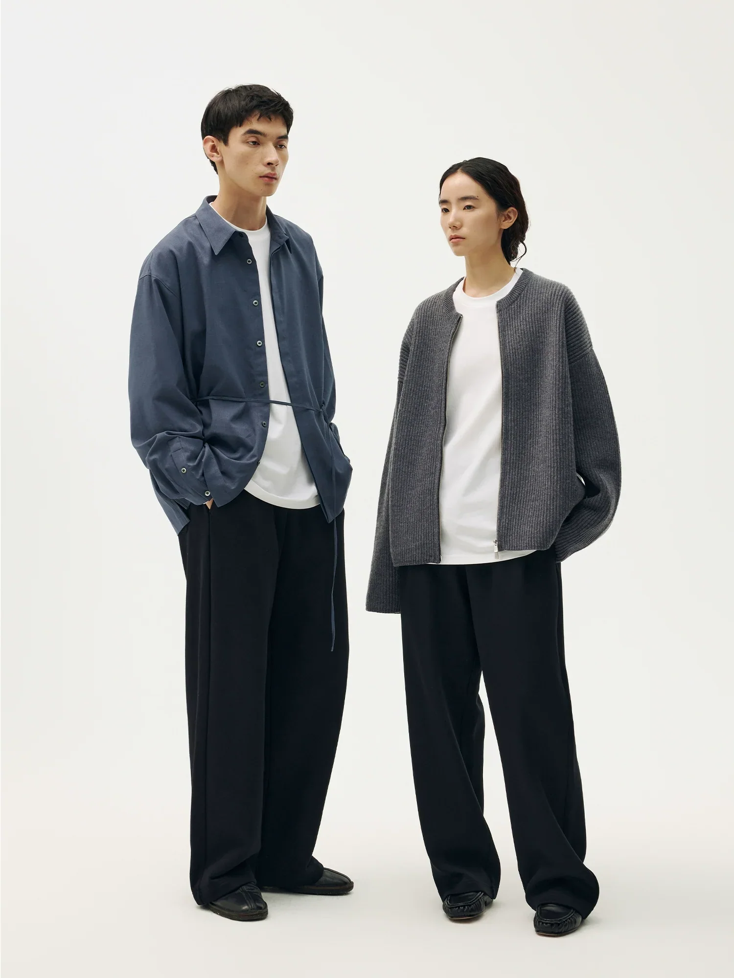 Elastic-Waist Fleece-Lined Straight-Leg Pants - Image 2