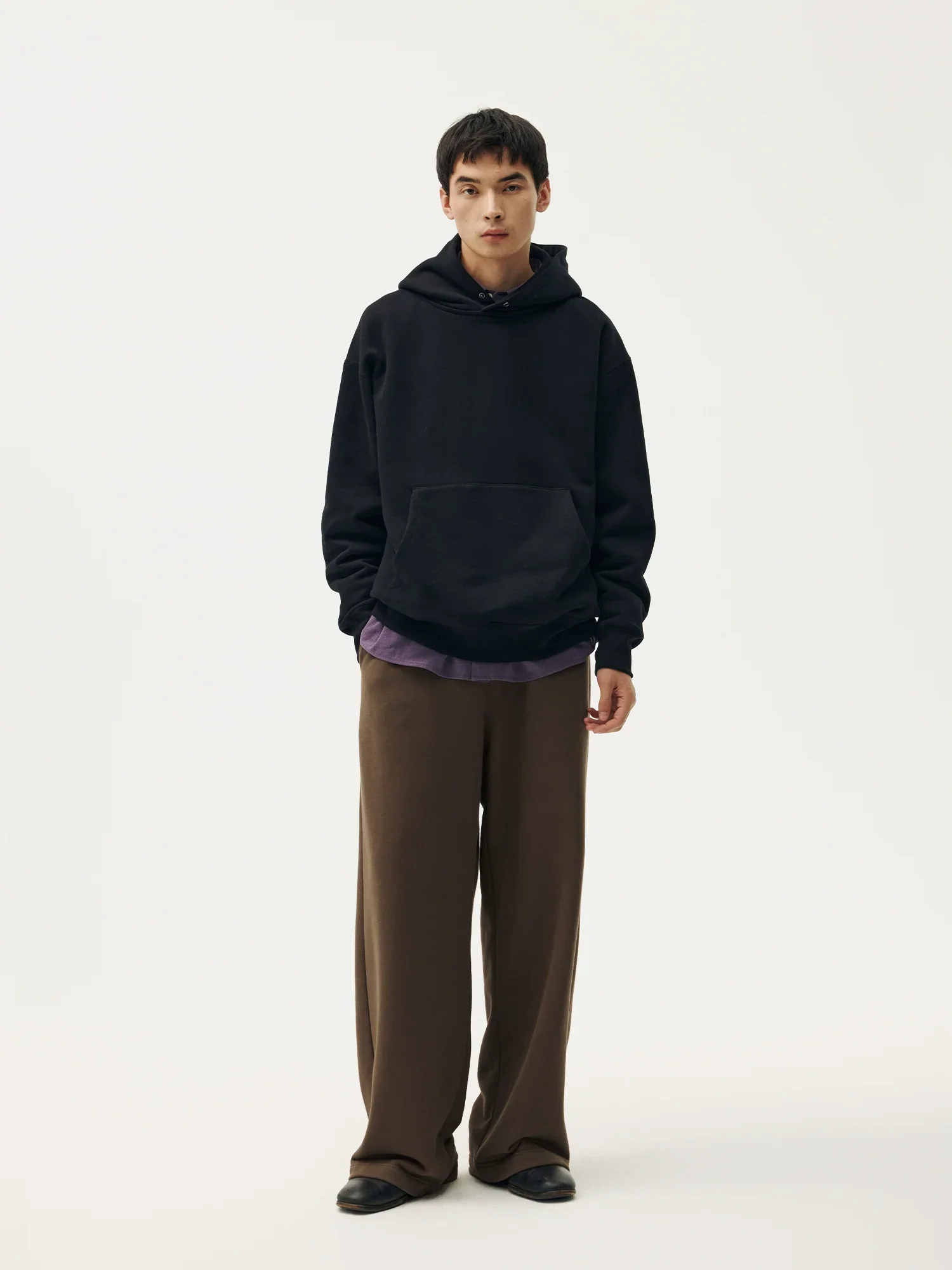 Elastic-Waist Fleece-Lined Straight-Leg Pants - Image 3