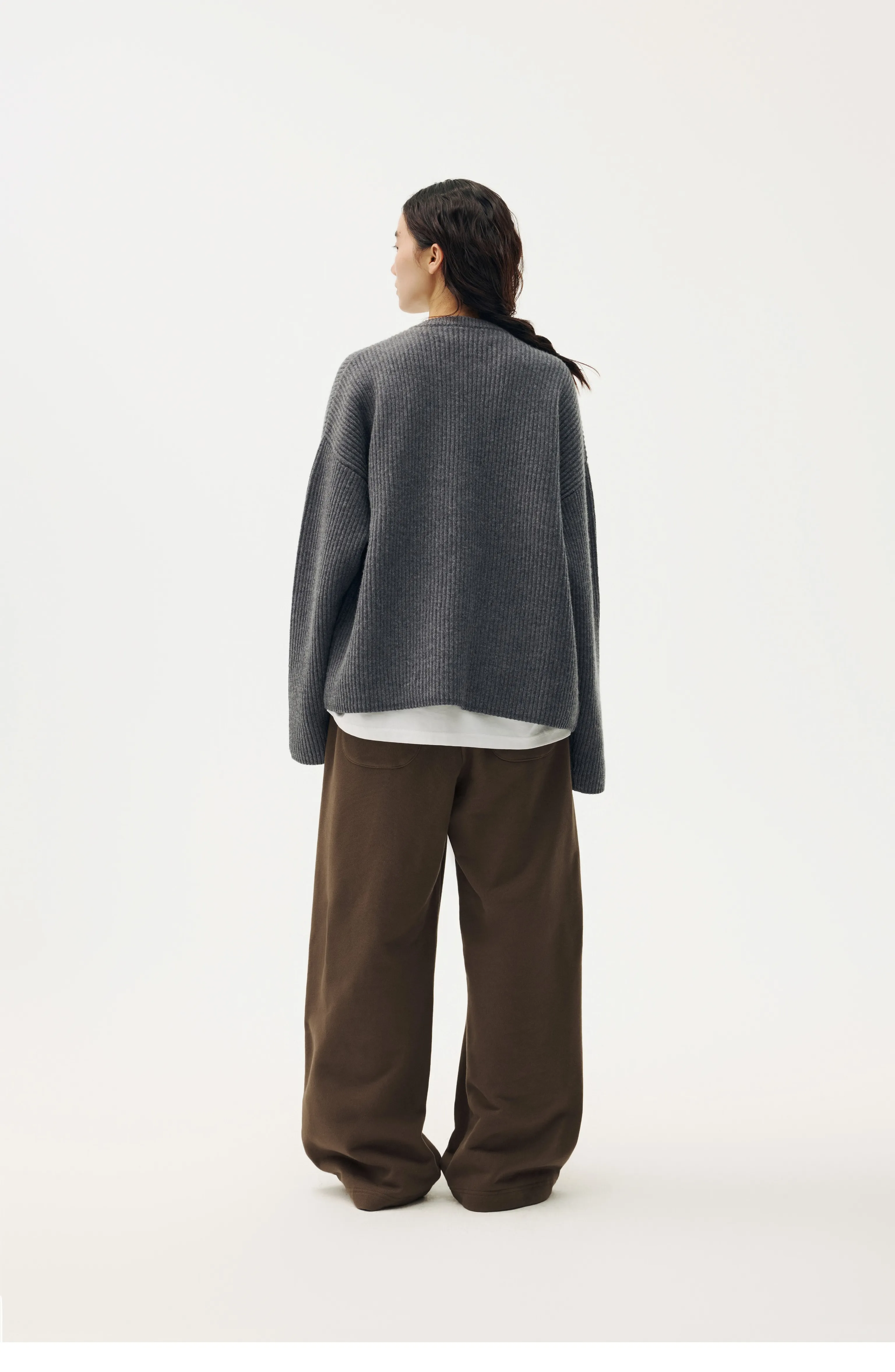 Elastic-Waist Fleece-Lined Straight-Leg Pants - Image 5