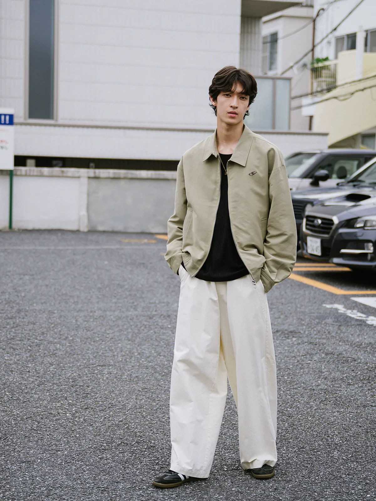 Elastic Waist Wide-Leg Trousers - Image 3