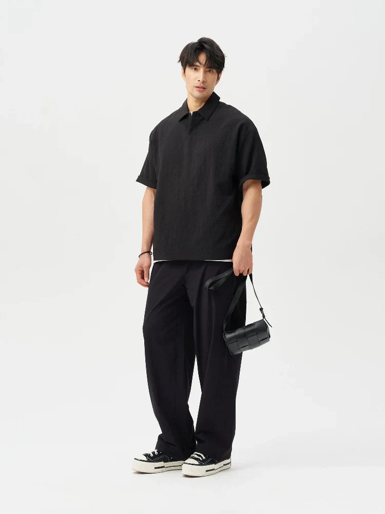 Elastic Wide-Leg Trousers - Image 2