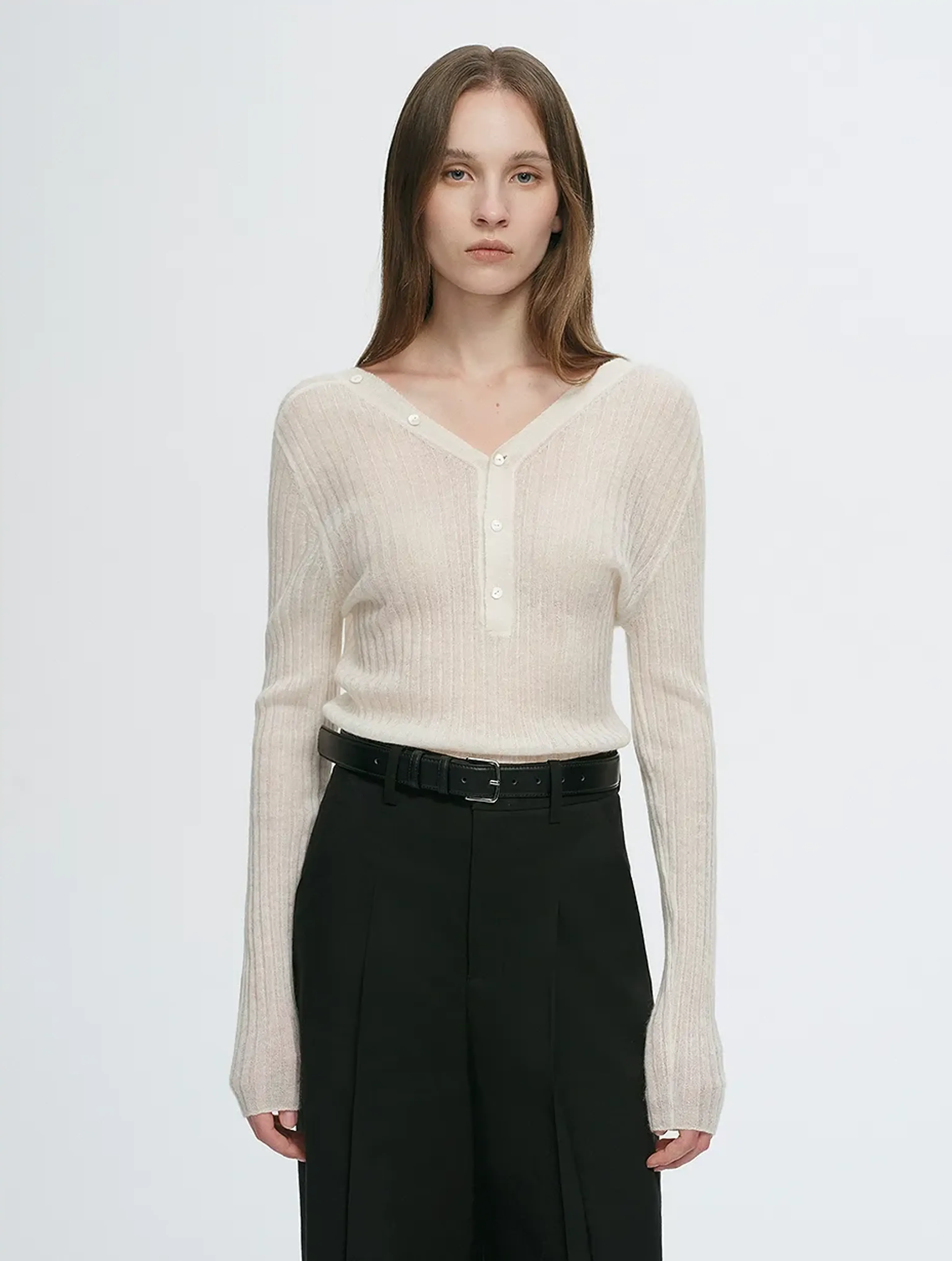 Elegance Mohair Knitted Cardigan - Image 2