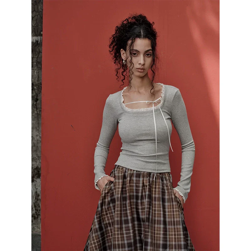 Elegant Lace-Trim Top - Image 2
