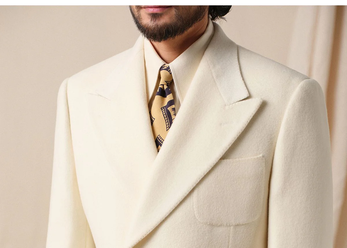 Elegant Retro Double-Breasted Suit - Image 2