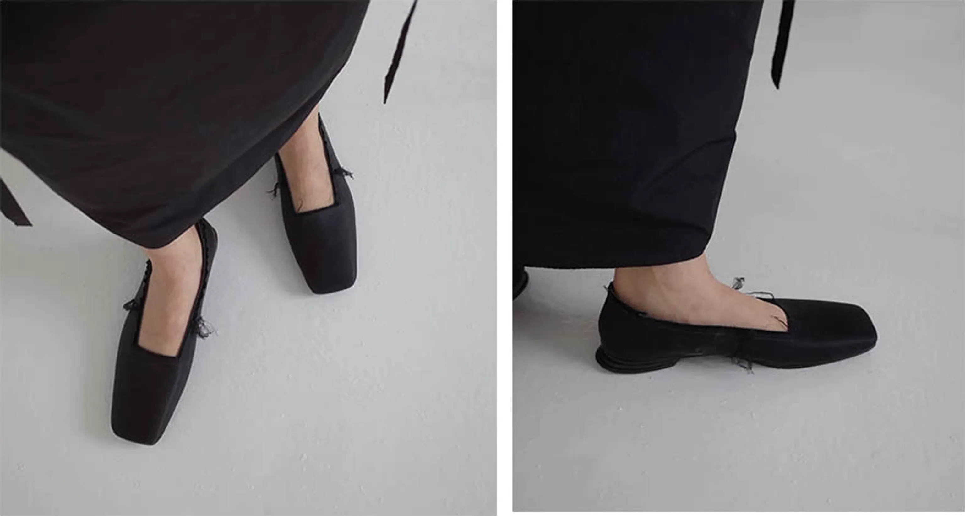 Elegant Satin Square Toe Flats - Image 5