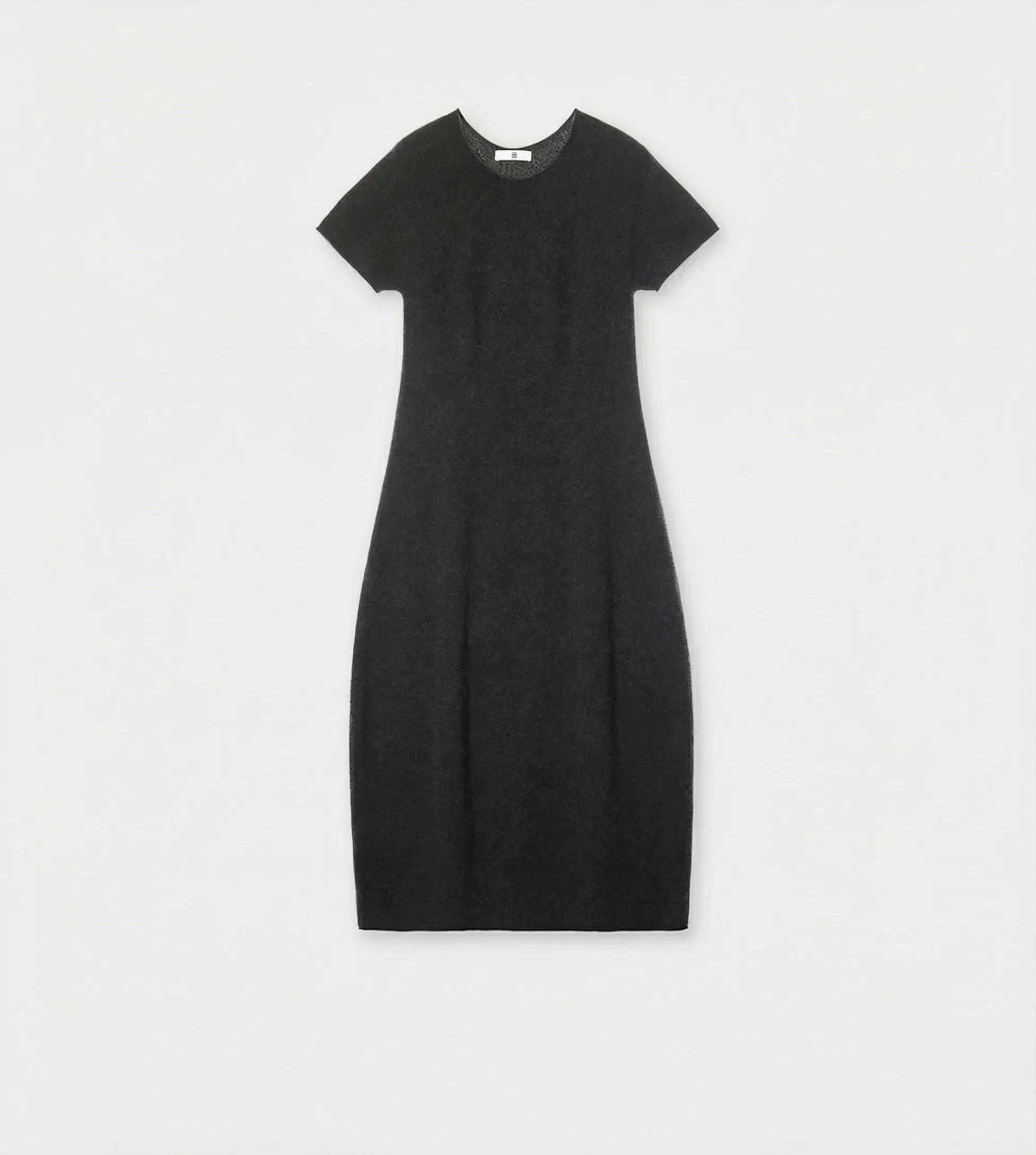 Elegant Short-Sleeve Knit Dress - Image 6