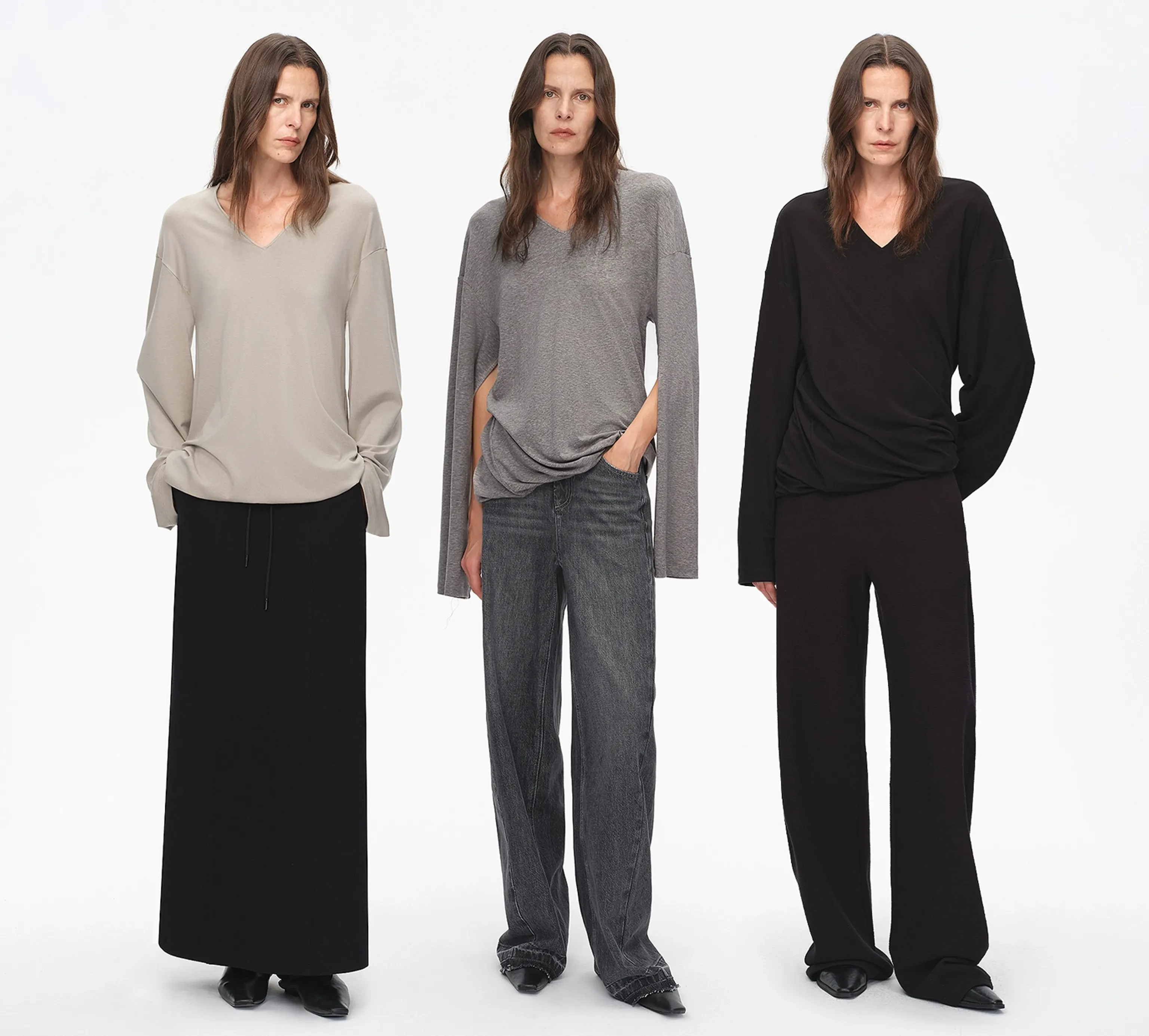 Elegant Two-Way V-Neck Top