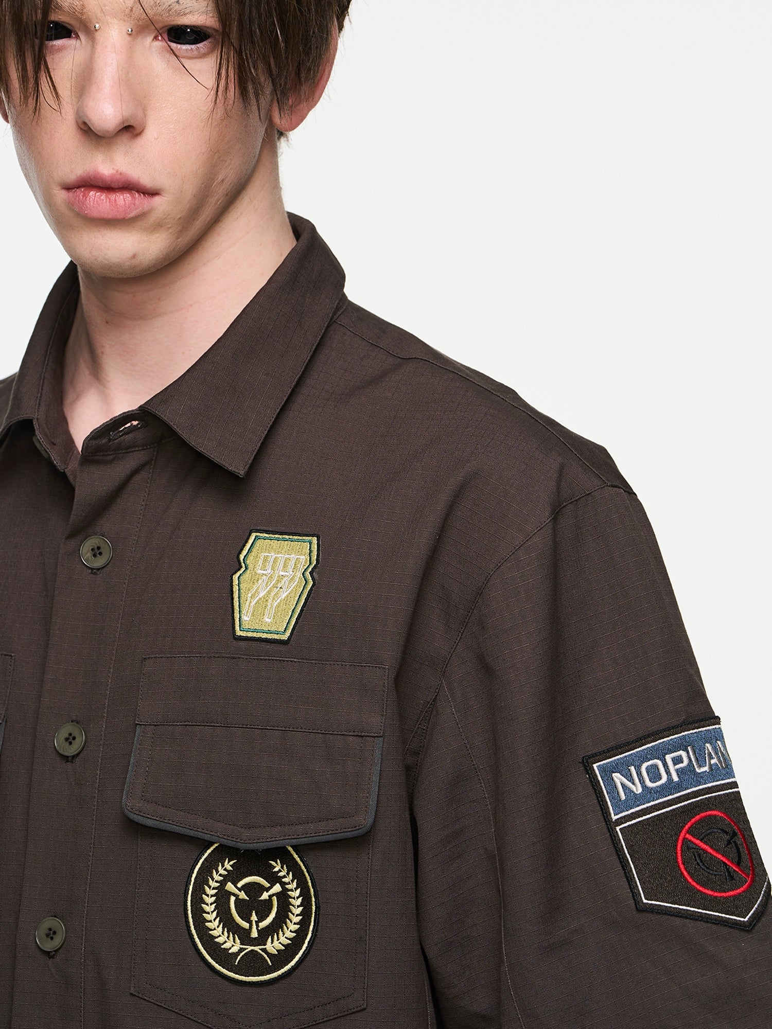 Embroidered Badge Overshirt - Image 3
