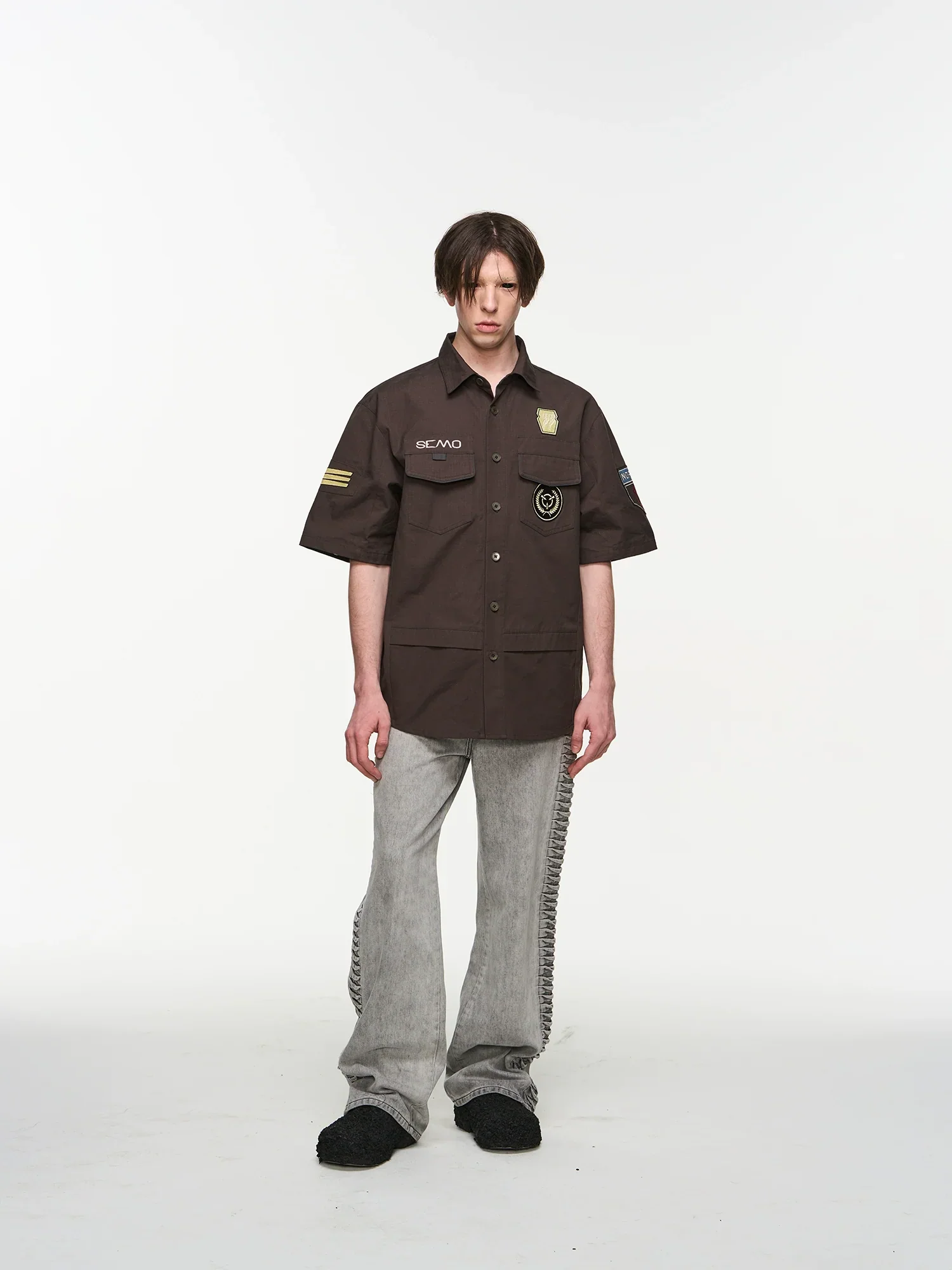 Embroidered Badge Overshirt - Image 4
