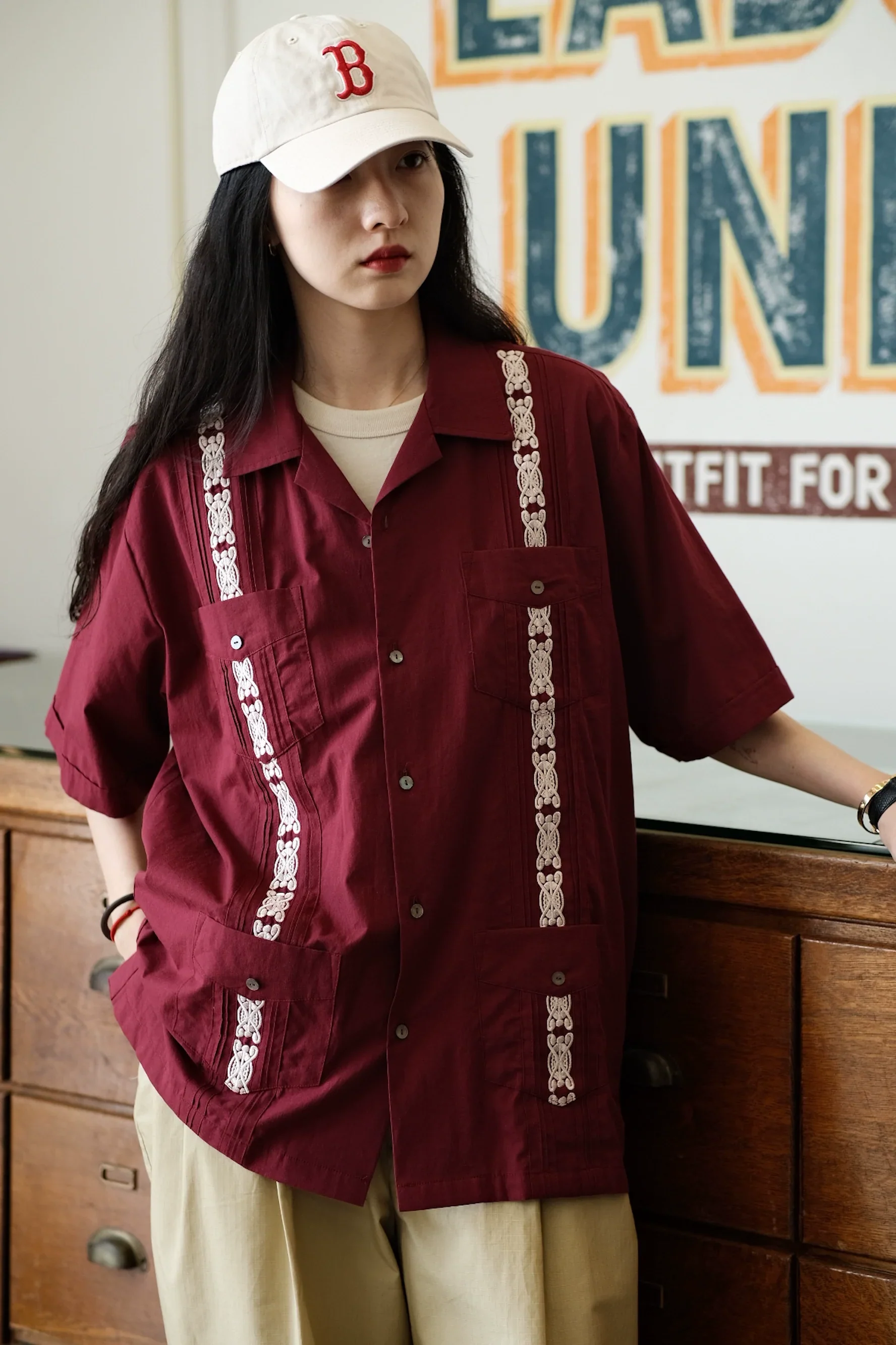 Embroidered Cuban Shirt