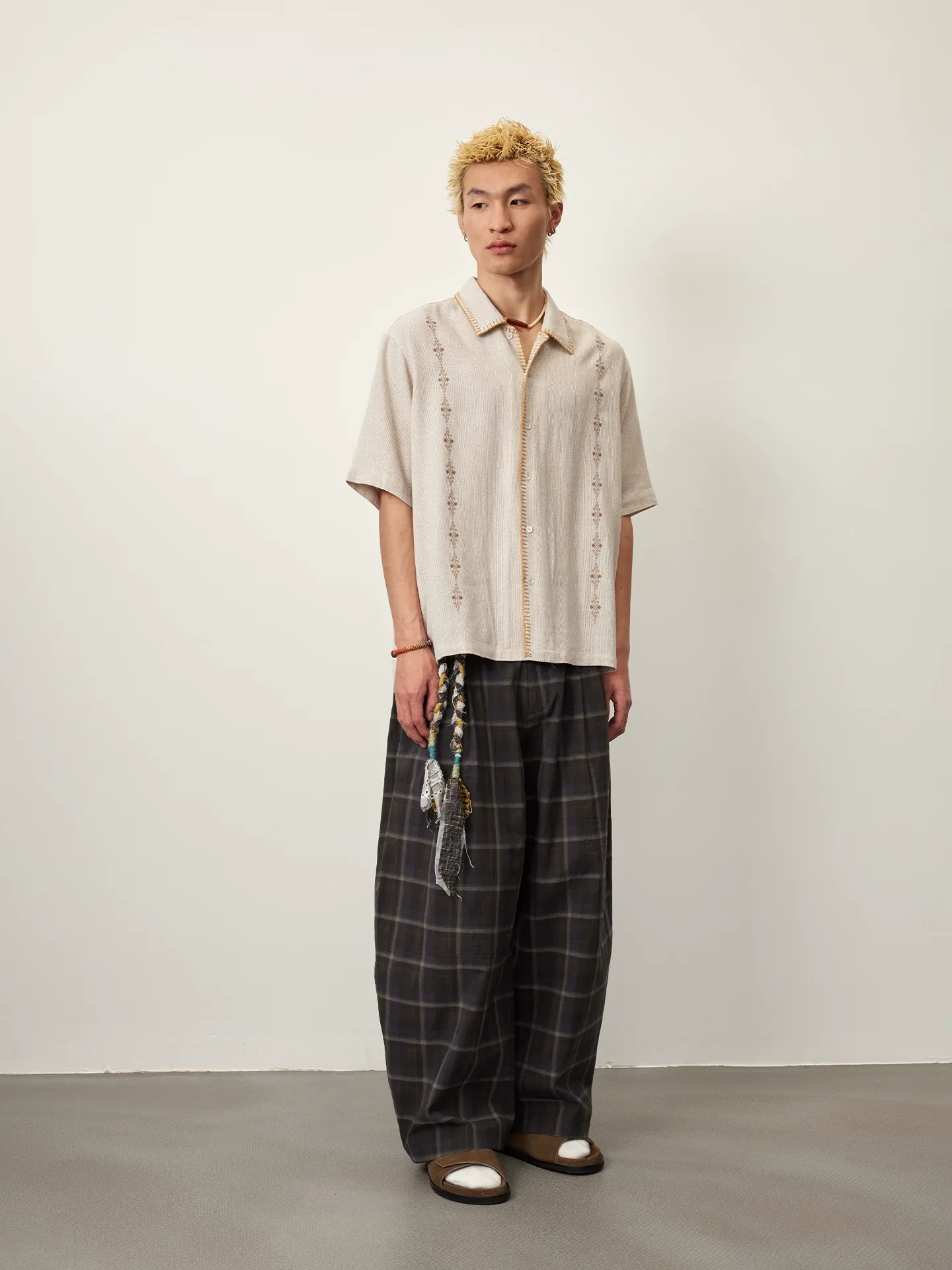 Embroidered Linen-Cotton Camp Shirt - Image 3
