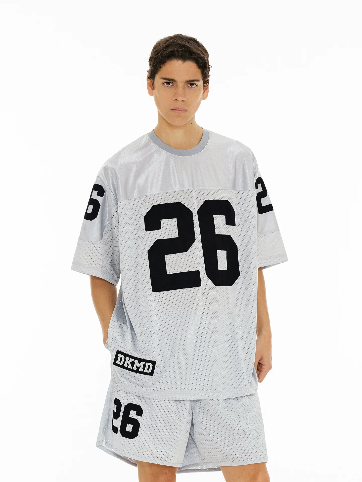 Embroidered Mesh Sports Tee
