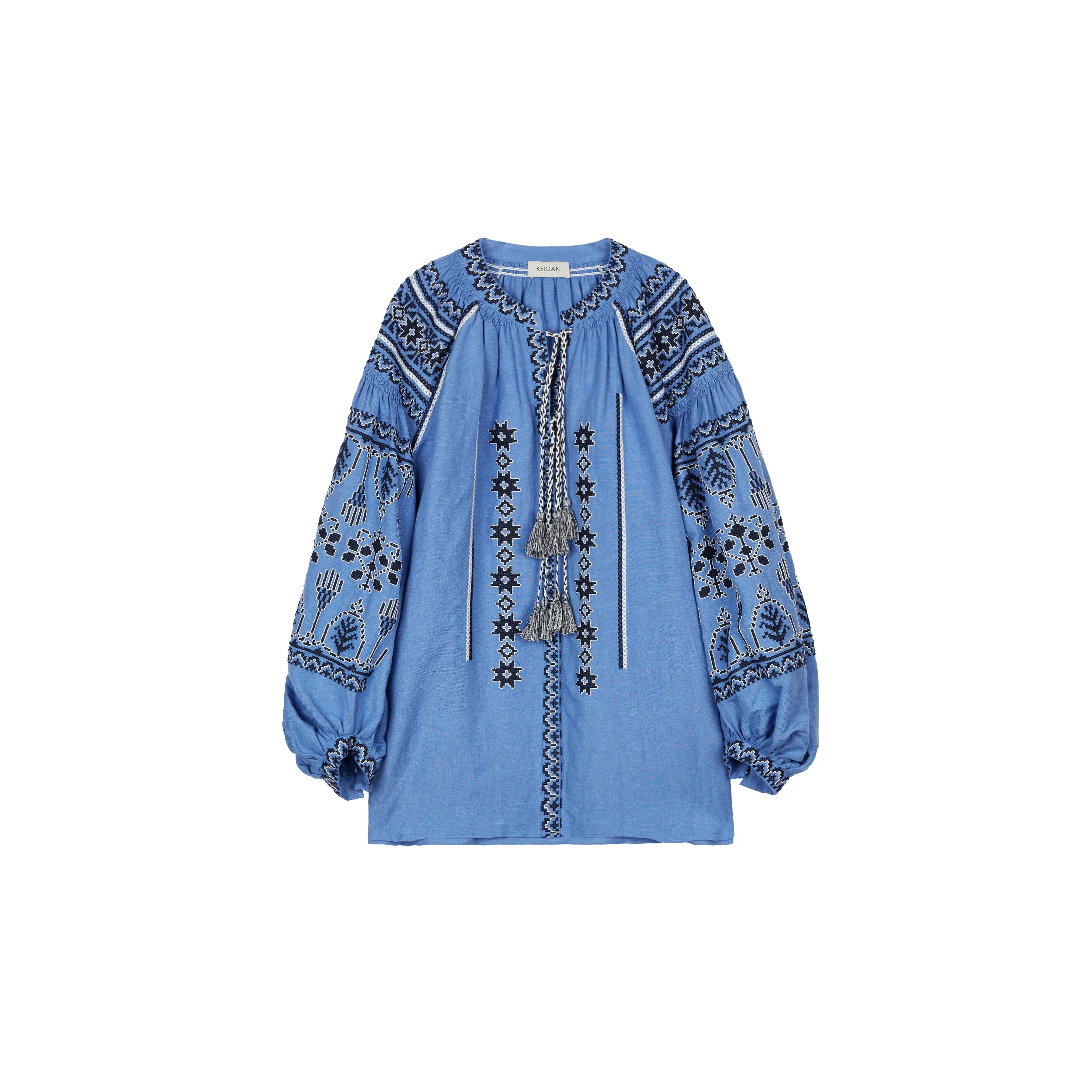 Embroidered Tassel Tunic - Image 10
