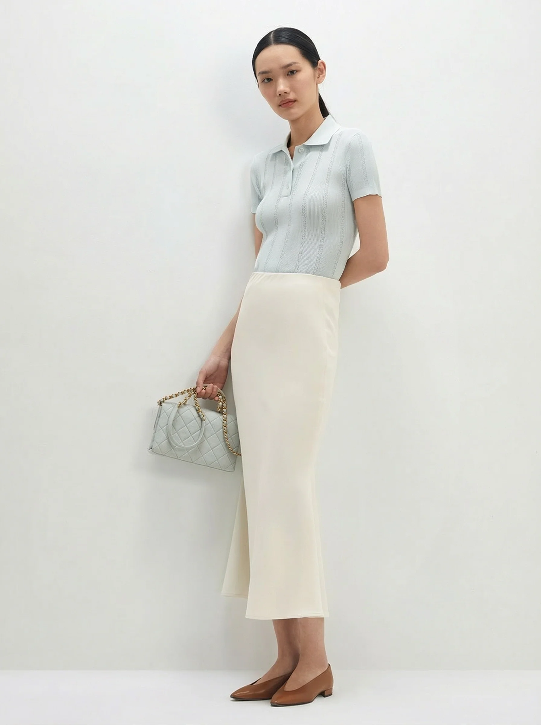 Emily Knit Polo Top - Image 3